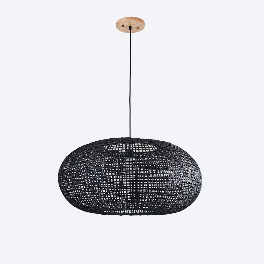 Handwoven Rattan Pendant Light - Natural Boho Ceiling Fixture for Living Room, Bedroom & Dining Area | Eco-Friendly Wicker Chandelier for Home Decor