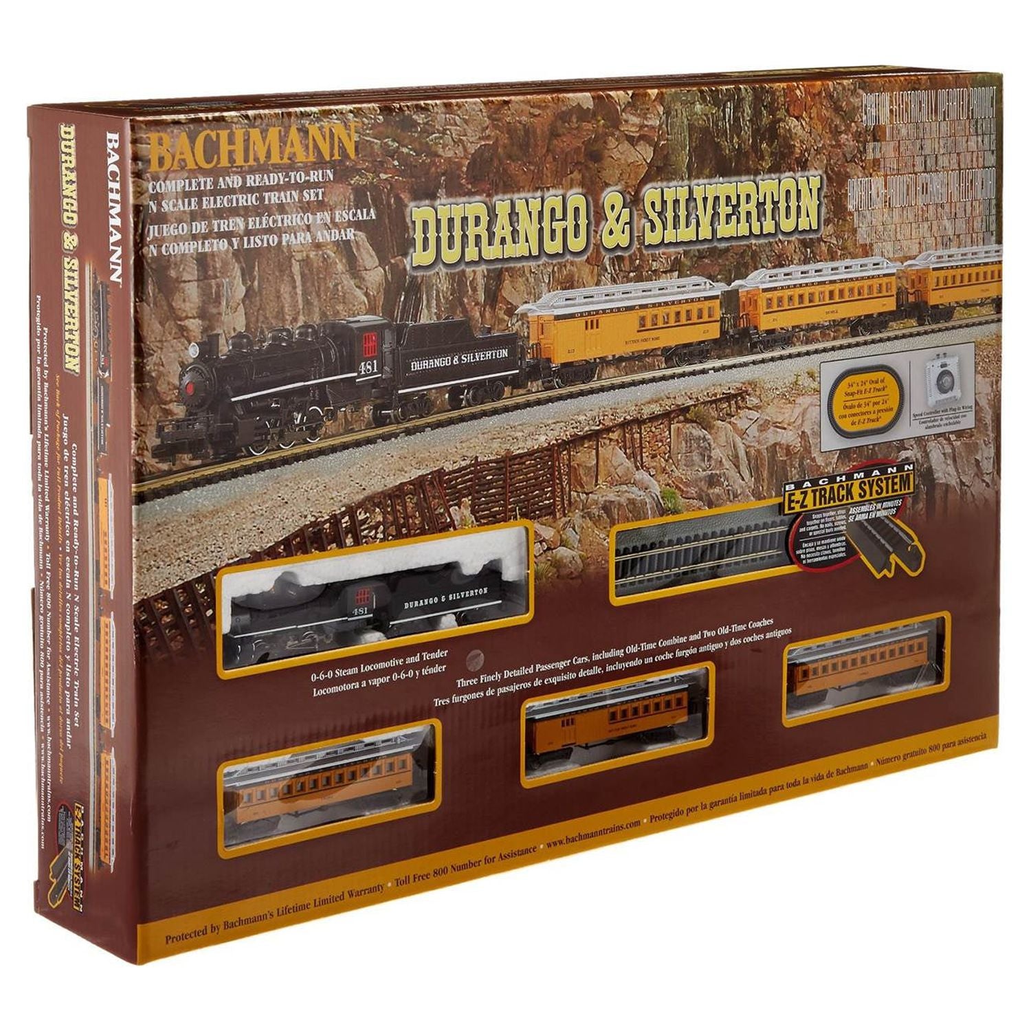 Bachmann Trains Durango & Silverton N Scale Electric Train Set - Perfect for Model Train Enthusiasts & Collectors - Great for Home Layouts & Displays