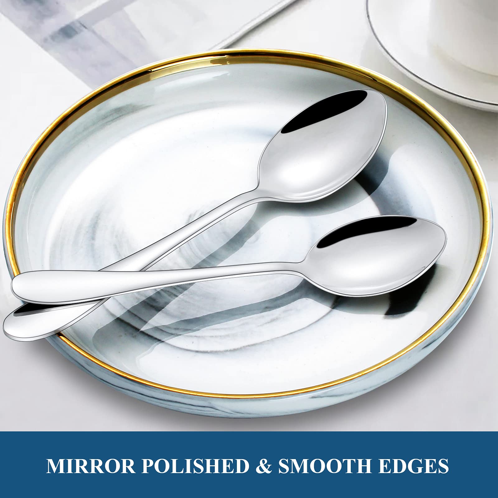 20-Piece Stainless Steel Silverware Set - Mirror Polished Flatware Service for 4 - Dishwasher Safe Cutlery Set for Home, Kitchen, Hotel & Restaurant - Perfect for Dinner Parties, Daily Use & Formal Dining
