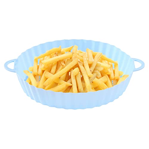 Famure 7.28 Inch Reusable Non-Stick Air Fryer Silicone Pot - Food Safe Oven Accessory Replacement for Parchment Paper Liners - Perfect for Healthy Cooking, Baking, and Meal Prep in Air Fryers