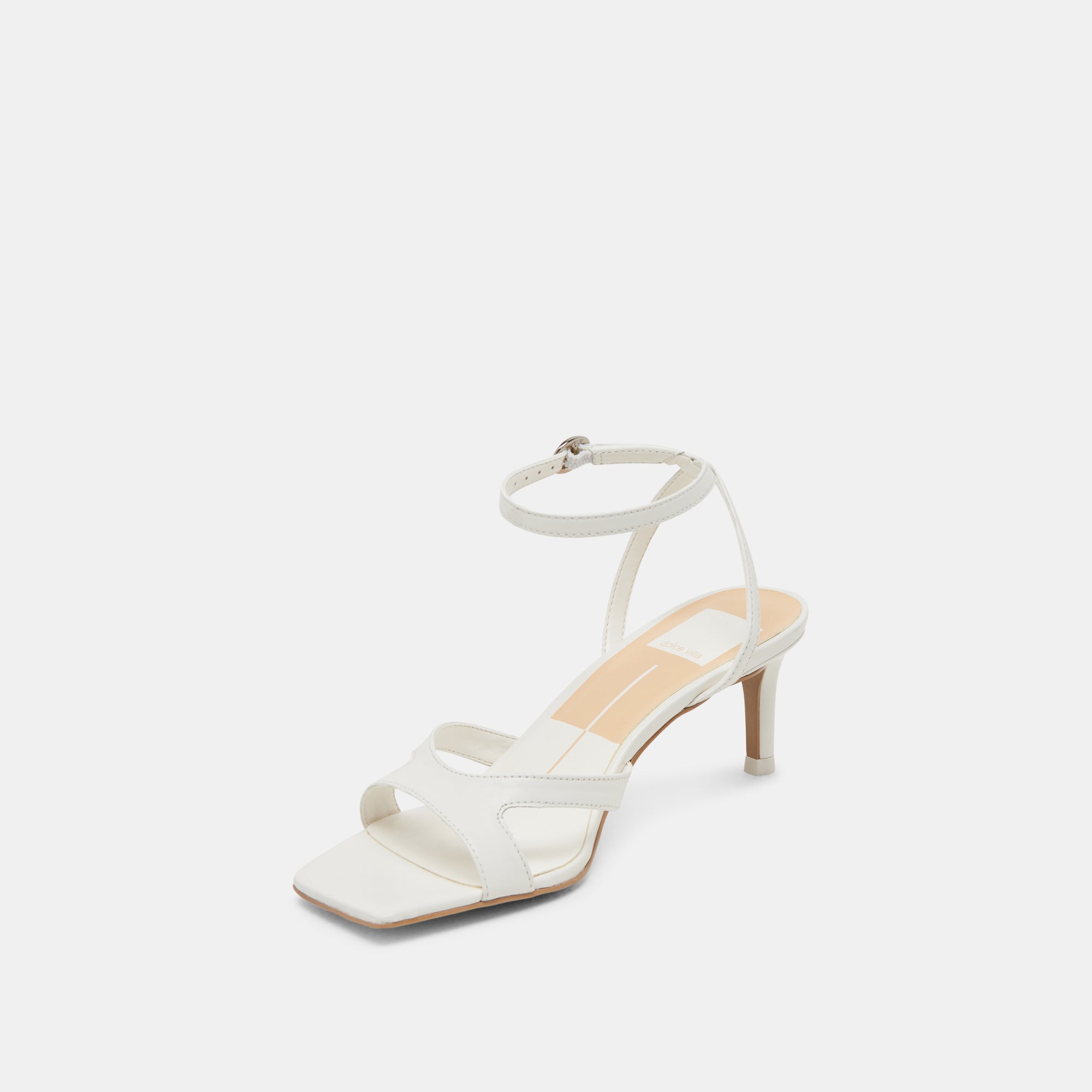 BECKI Women's High Heels - Genuine White Leather Pumps for Work, Party & Special Occasions | Comfortable & Stylish Dress Shoes
