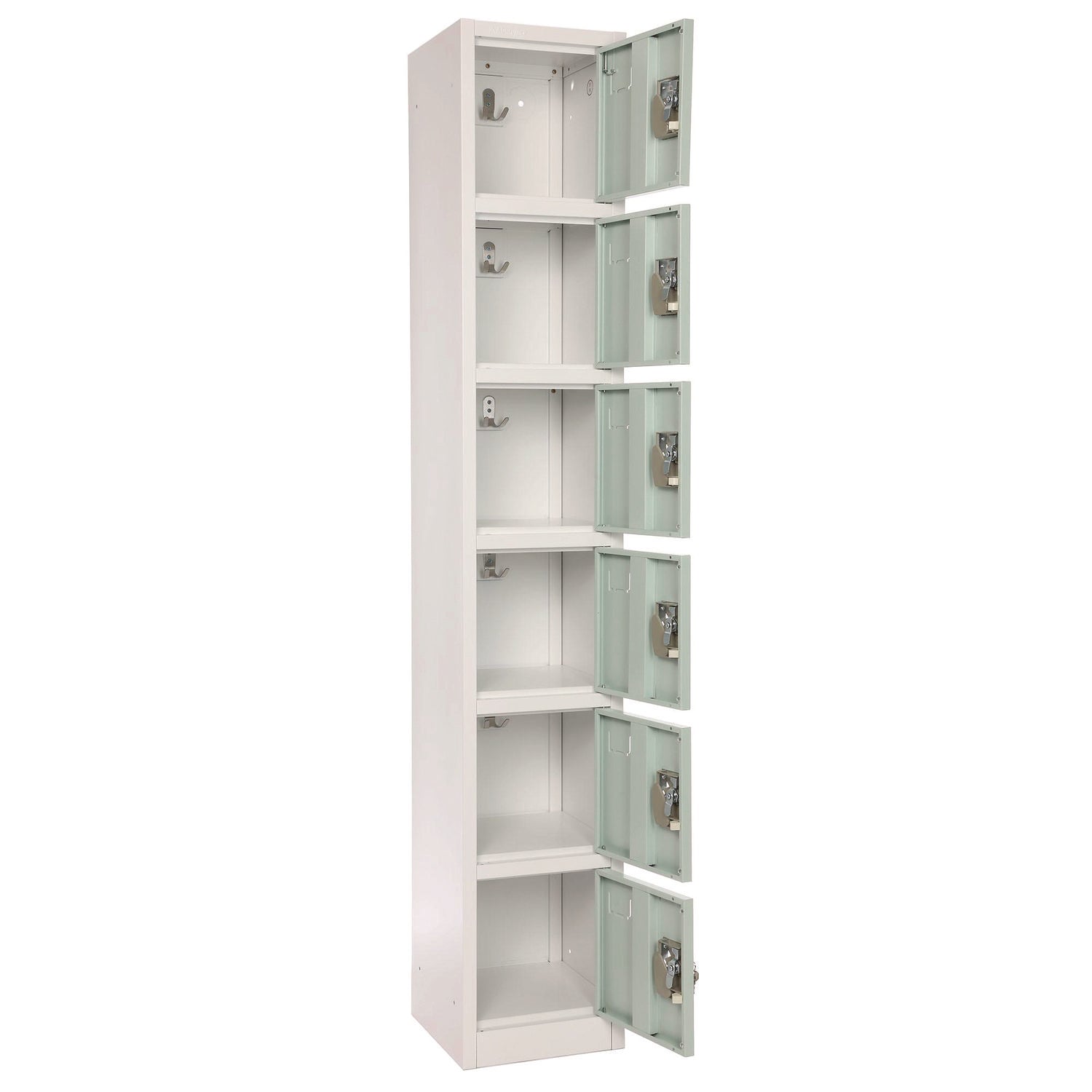 AdirOffice 6-Compartment Steel Storage Locker - 12
