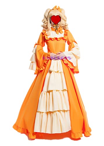Anime Ciel Fiancee Elizabeth Midford Cosplay Costume Yellow Party Dress - Halloween, Cosplay, Anime Convention Costume for Women & Girls