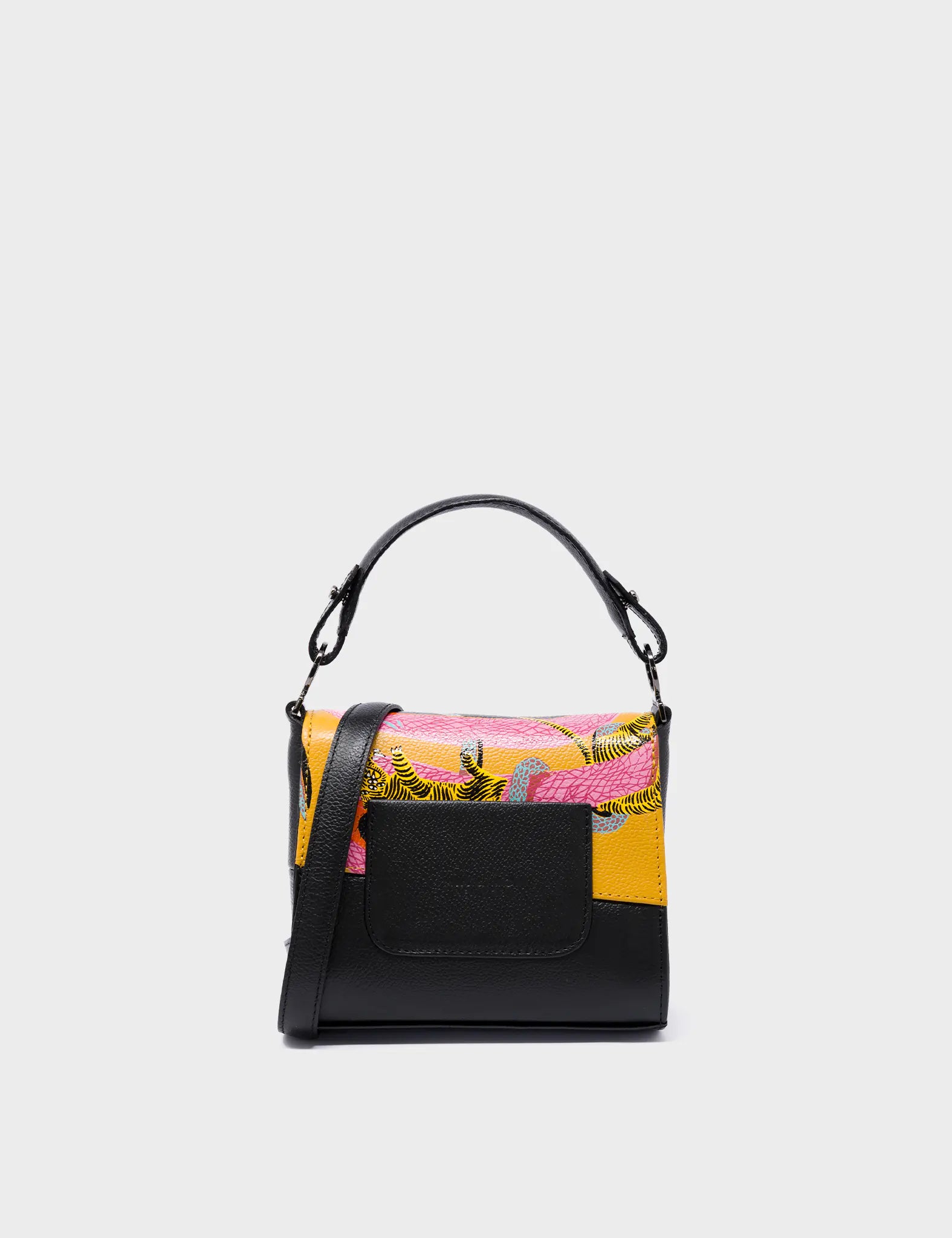 Anastasio Black Leather Micro Crossbody Handbag - Stylish & Compact for Everyday Use, Travel, and Date Nights