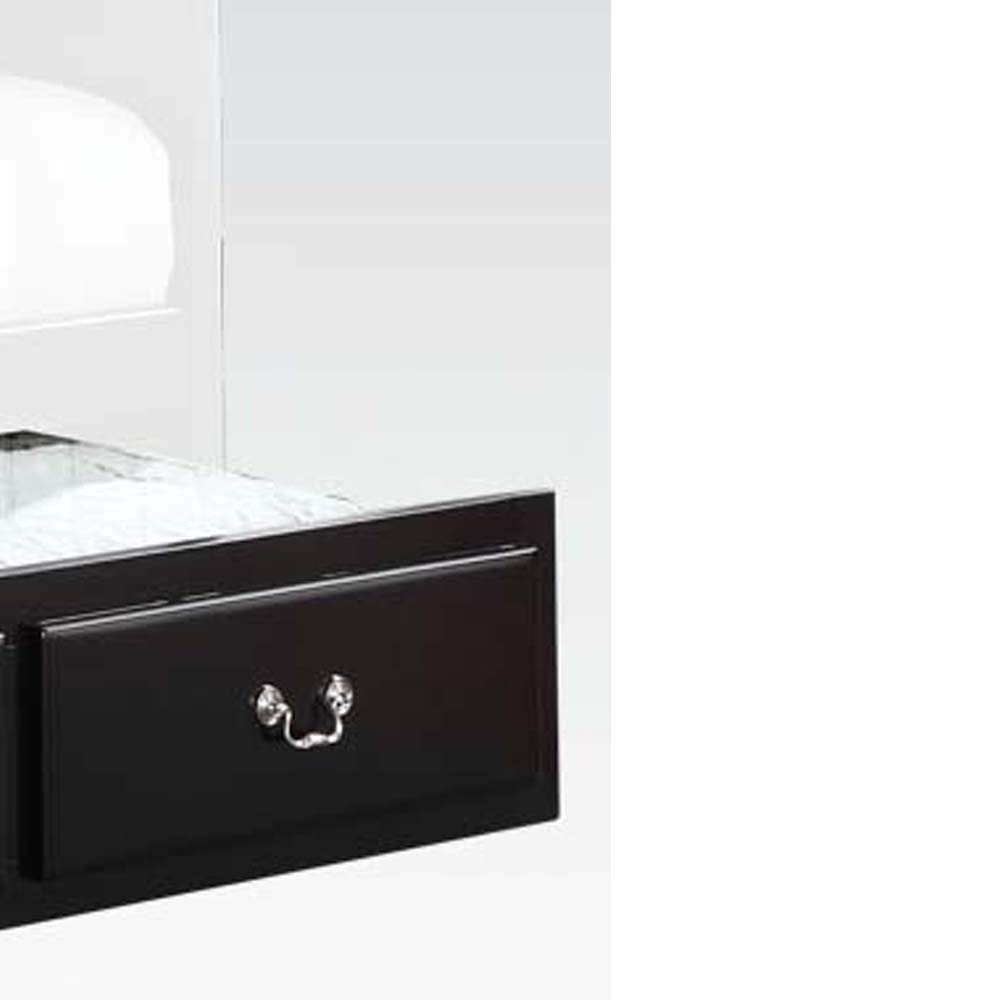 Benjara Black Wooden Twin Size Trundle Bed with Caster Wheels - Space-Saving Guest Bed for Small Rooms, Kids Bedroom & Vacation Homes