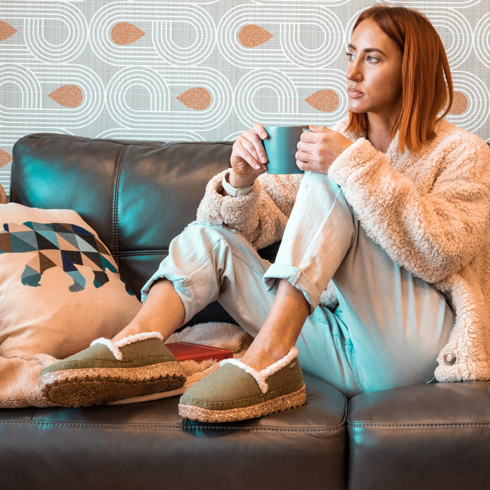 Women's Rockland Moc Slippers - Comfortable Everywear® House Shoes for Indoor & Outdoor Use - Cozy Home, Garden, and Travel Footwear