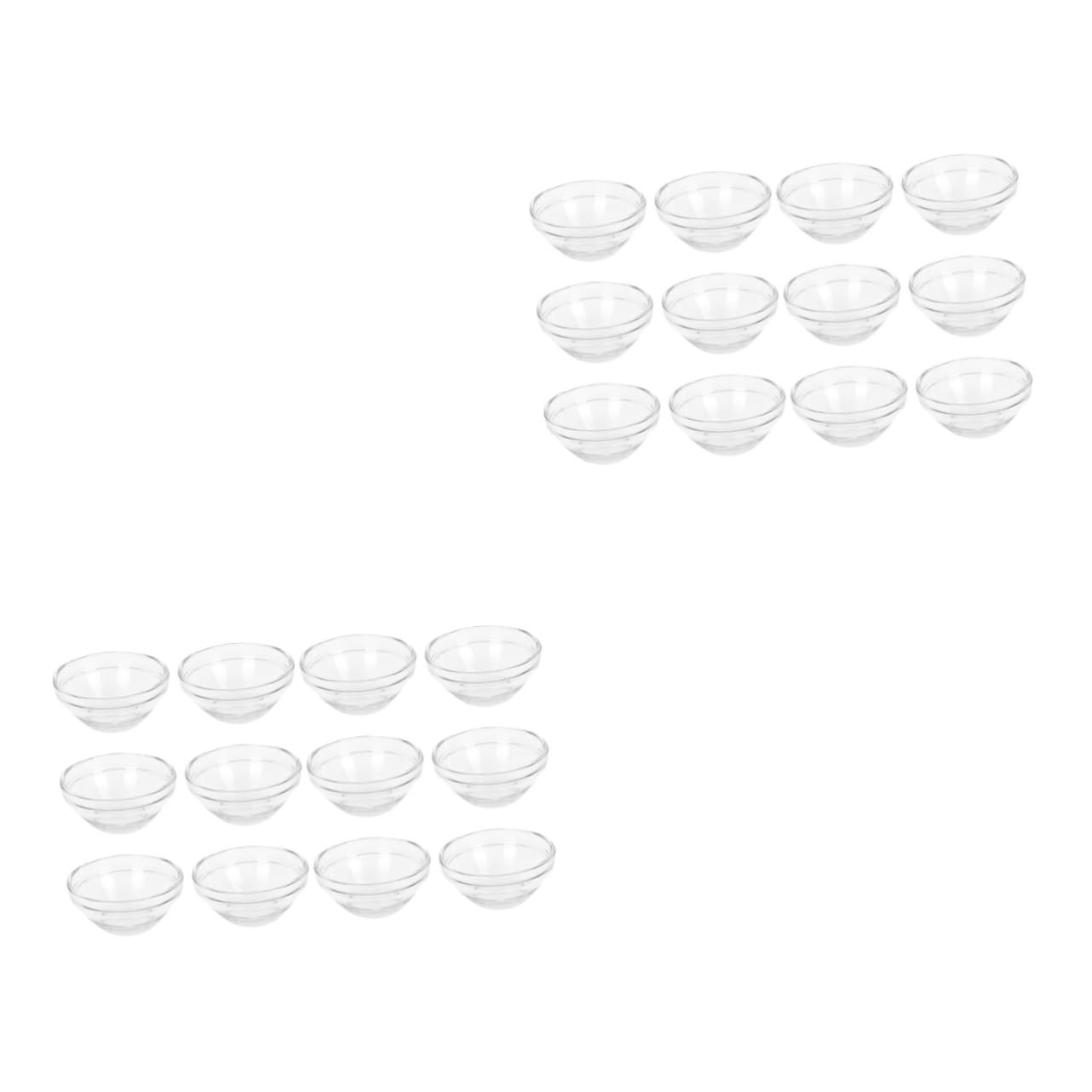 Baluue 12-Piece Glass Beauty Salon Essential Oil Bowl Set - Face Tools, Sauce Containers, Spa Face Condiment Bowls, Hair Coloring & Tint Bowls for DIY Mask Mixing - Perfect for Professional Salons & Home Spa Treatments