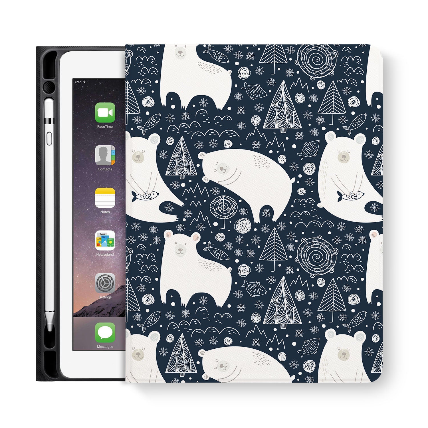 Premium iPad Folio Case with Auto Sleep/Wake - Slim Protective Cover for iPad 10.2/9.7 Inch (2021/2020/2019/2018 Models) | Perfect for Work, Travel & Home Use