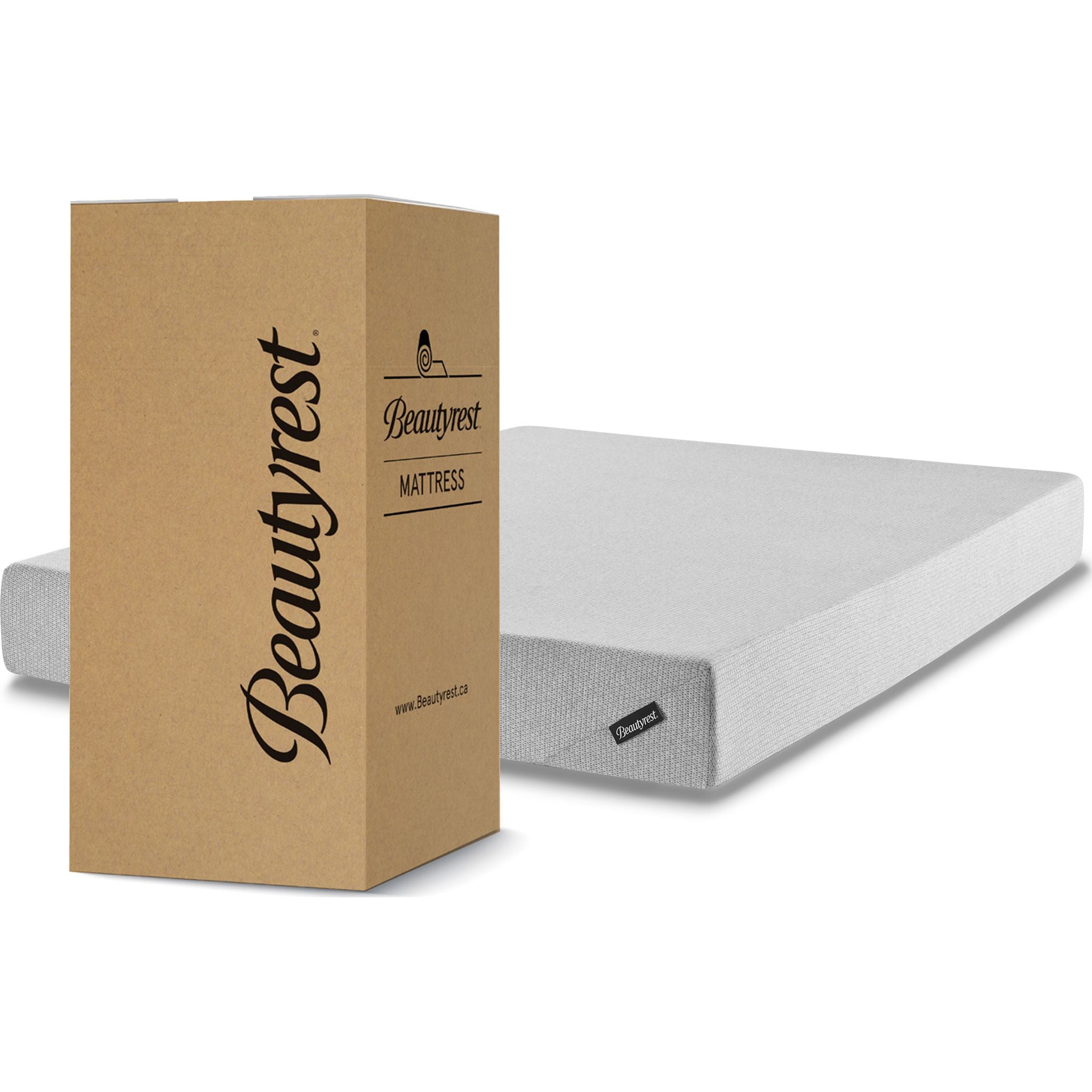 Beautyrest 8-Inch Cooling Gel Memory Foam Mattress in a Box - Queen Size Bed for Back Pain Relief & Pressure Relief - Perfect for Hot Sleepers, Guest Rooms & Small Apartments