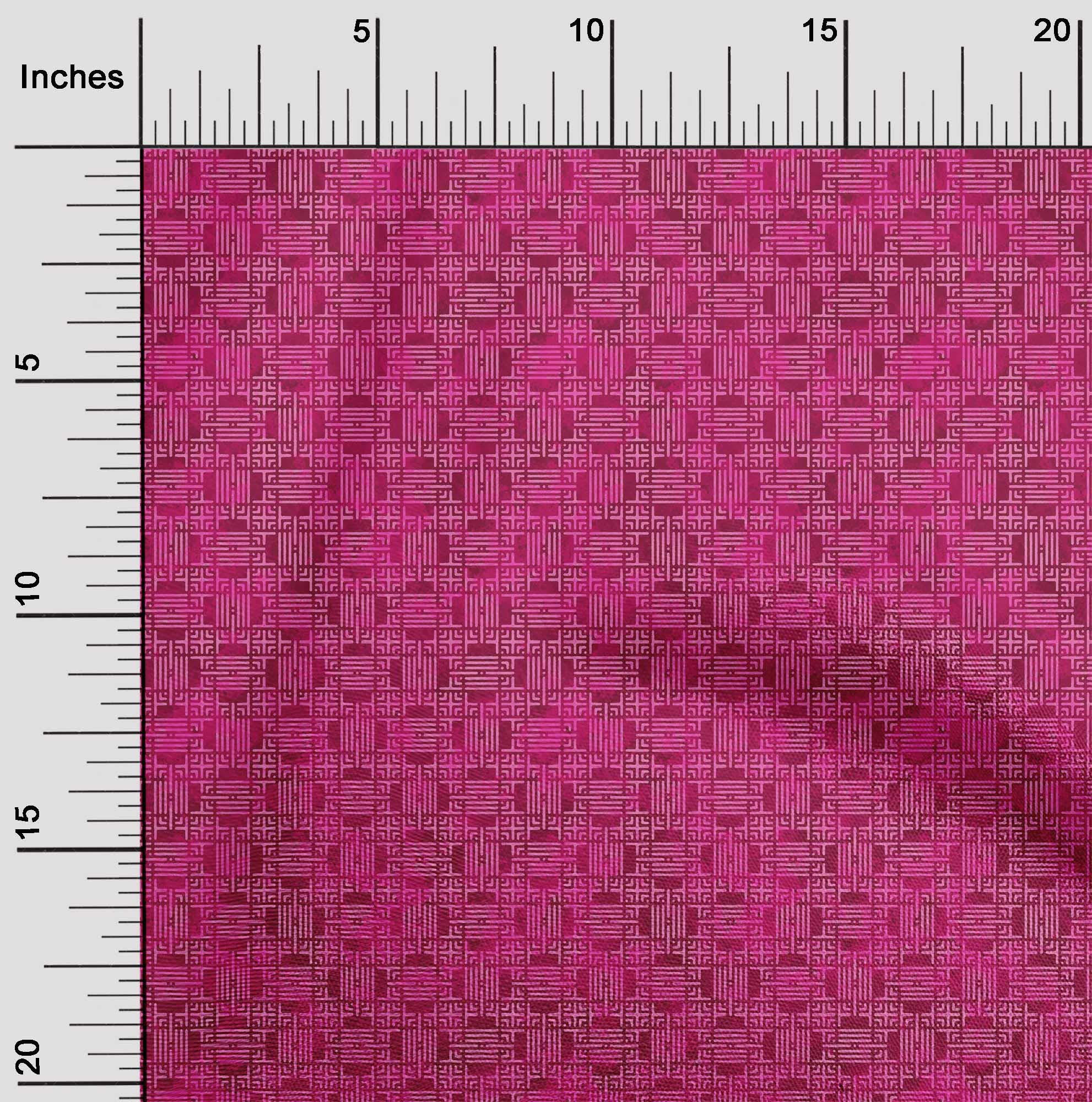 oneOone Polyester Spandex Fuschia Pink Batik Dress Fabric - 56 Inch Wide Printed Material by The Yard | Perfect for Summer Dresses, DIY Fashion Projects & Home Decor