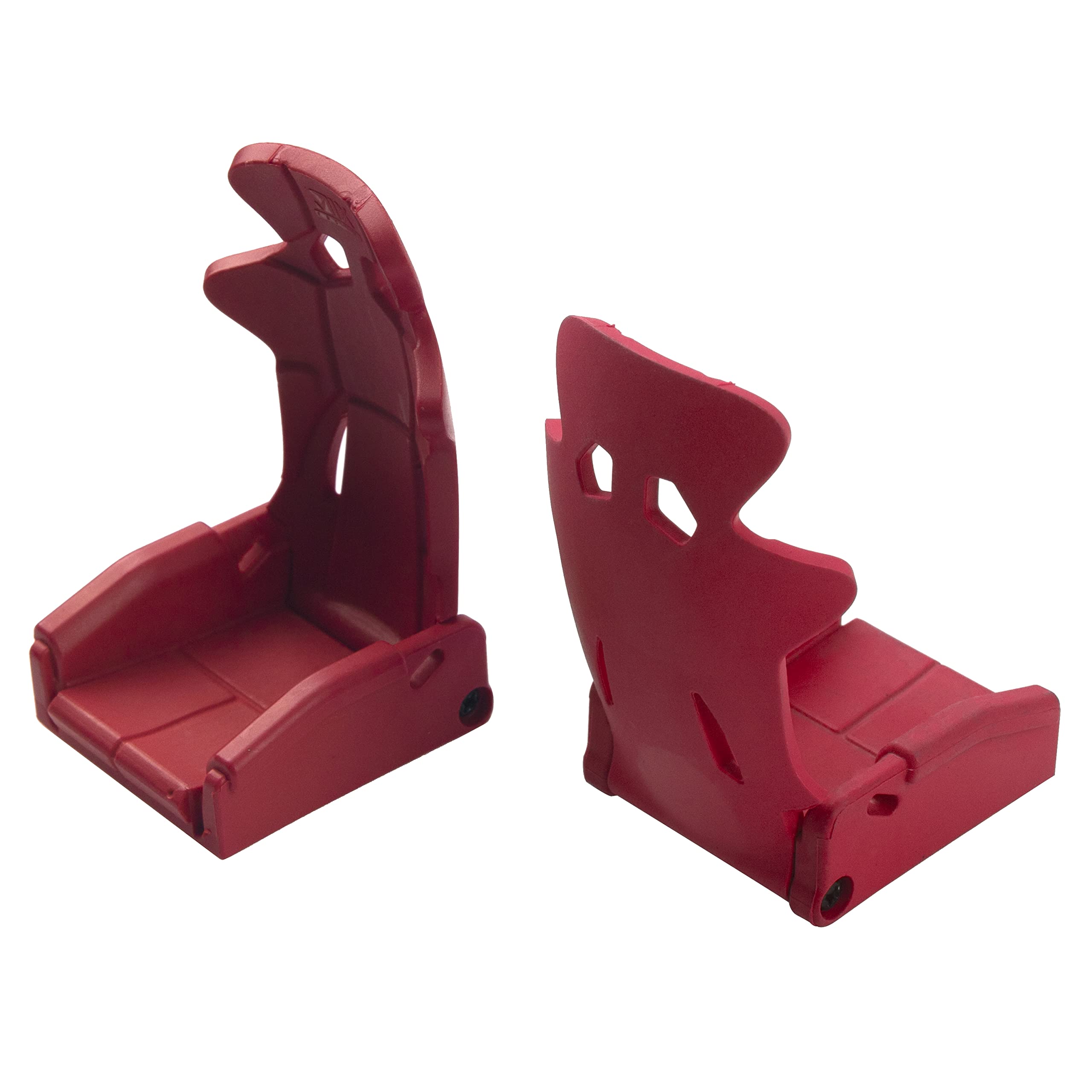 2Pcs Vgoohobby Plastic RC Toy Car Seat Simulation Accessories - Compatible with Traxxas TRX-4, Axial SCX10 90046, Tamiya CC01 1/10 Scale RC Crawler (Red) - Perfect for DIY RC Car Interior Upgrades and Realistic Crawler Scenes