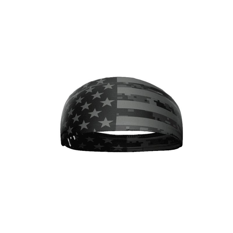 Shadow USA Flag 2.0 Headband - Patriotic Sweatband for Running, Workouts & Sports - American Flag Design Head Wrap for Men & Women