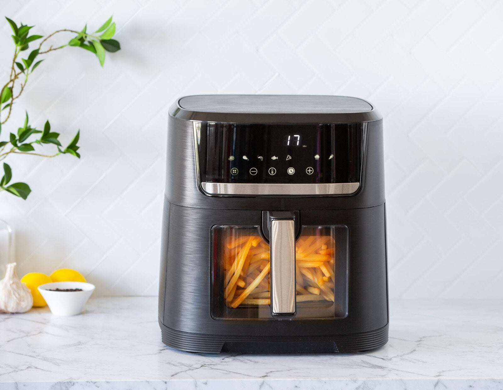 1700W 10L Digital Air Fryer with Viewing Window - Large Capacity Oil Free Cooker for Healthy Meals | Perfect for Family Dinners, Party Snacks & Quick Weeknight Meals