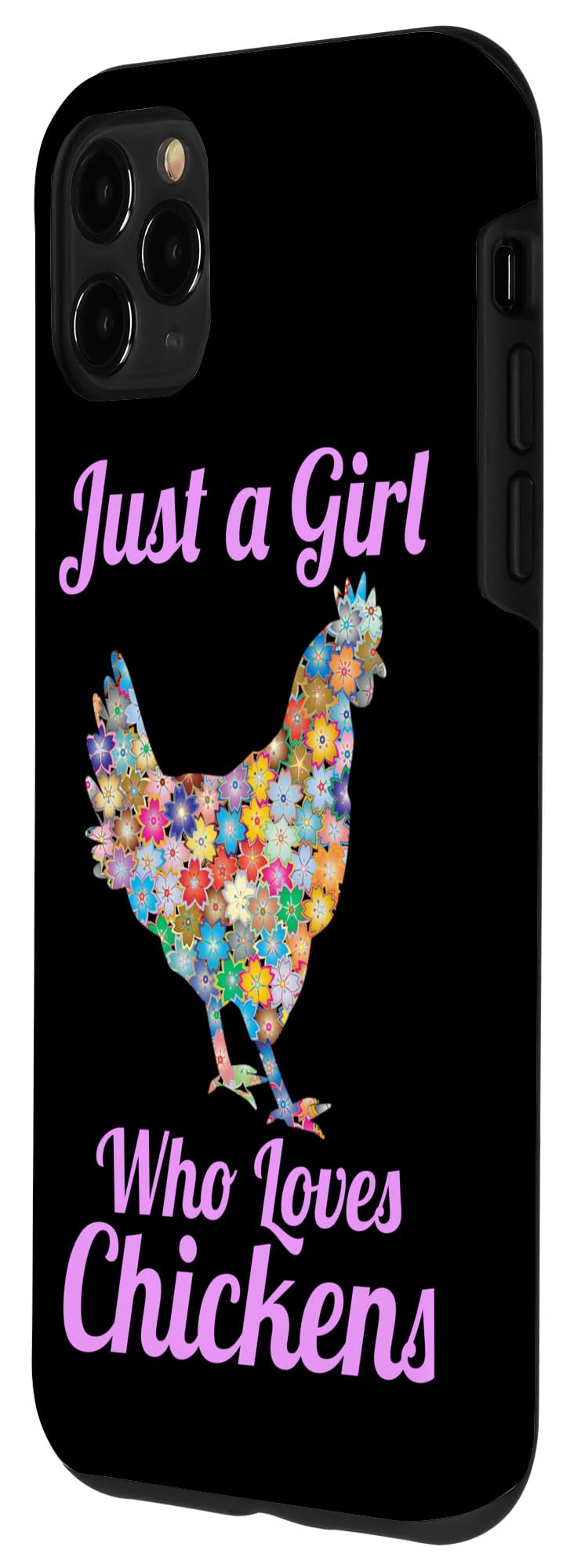 iPhone 11 Pro Max Cute Floral Chicken Case for Girls & Teens - Perfect for Farm Lovers & Outdoor Adventures