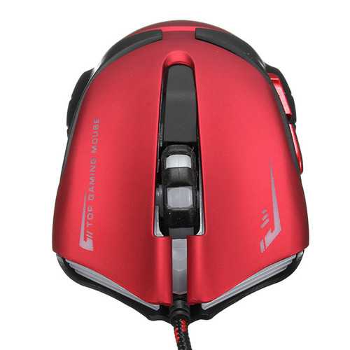 A903R 6D Ergonomic Wired Mouse with 1200/1600/2400/3200 DPI & 7-Color LED - Perfect for Gaming, Office Work, and Graphic Design