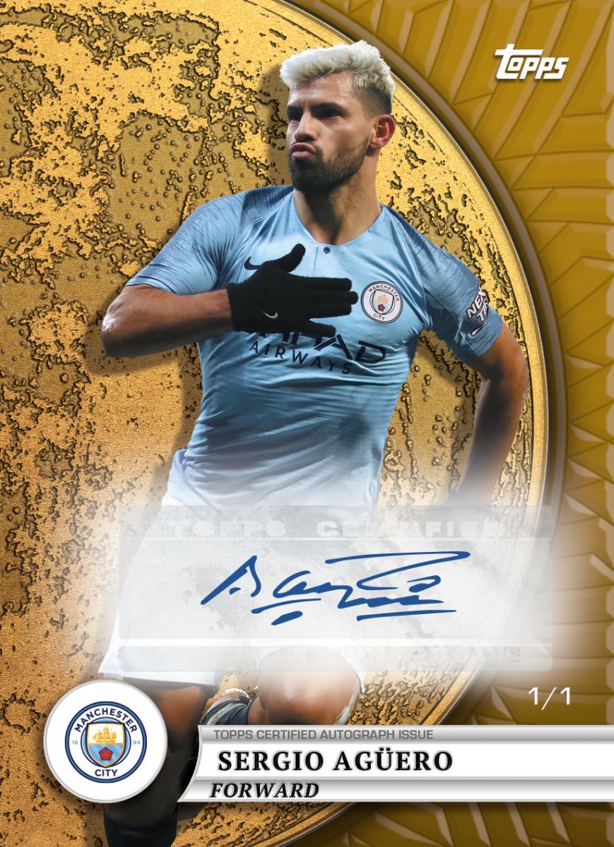 Topps Blue Moon Manchester City 2024/25 Hobby Box - Soccer Trading Cards Collection for Fans & Collectors - Perfect for Gifts, Display, and Investment