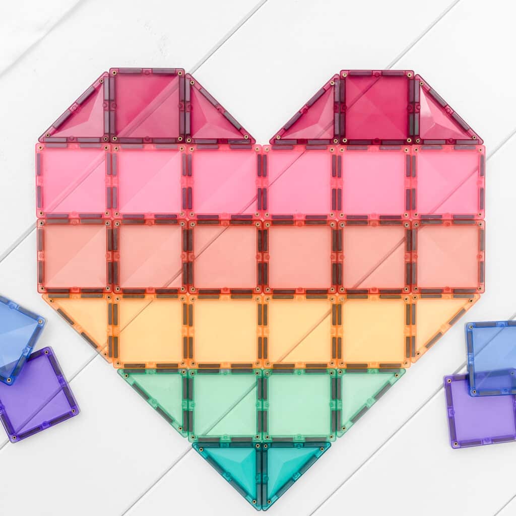 Connetix Magnetic Tiles Pastel 202 Piece Mega Pack - STEM Educational Building Toys for Kids, Creative Construction Play Set for Preschool Learning & Family Fun Activities