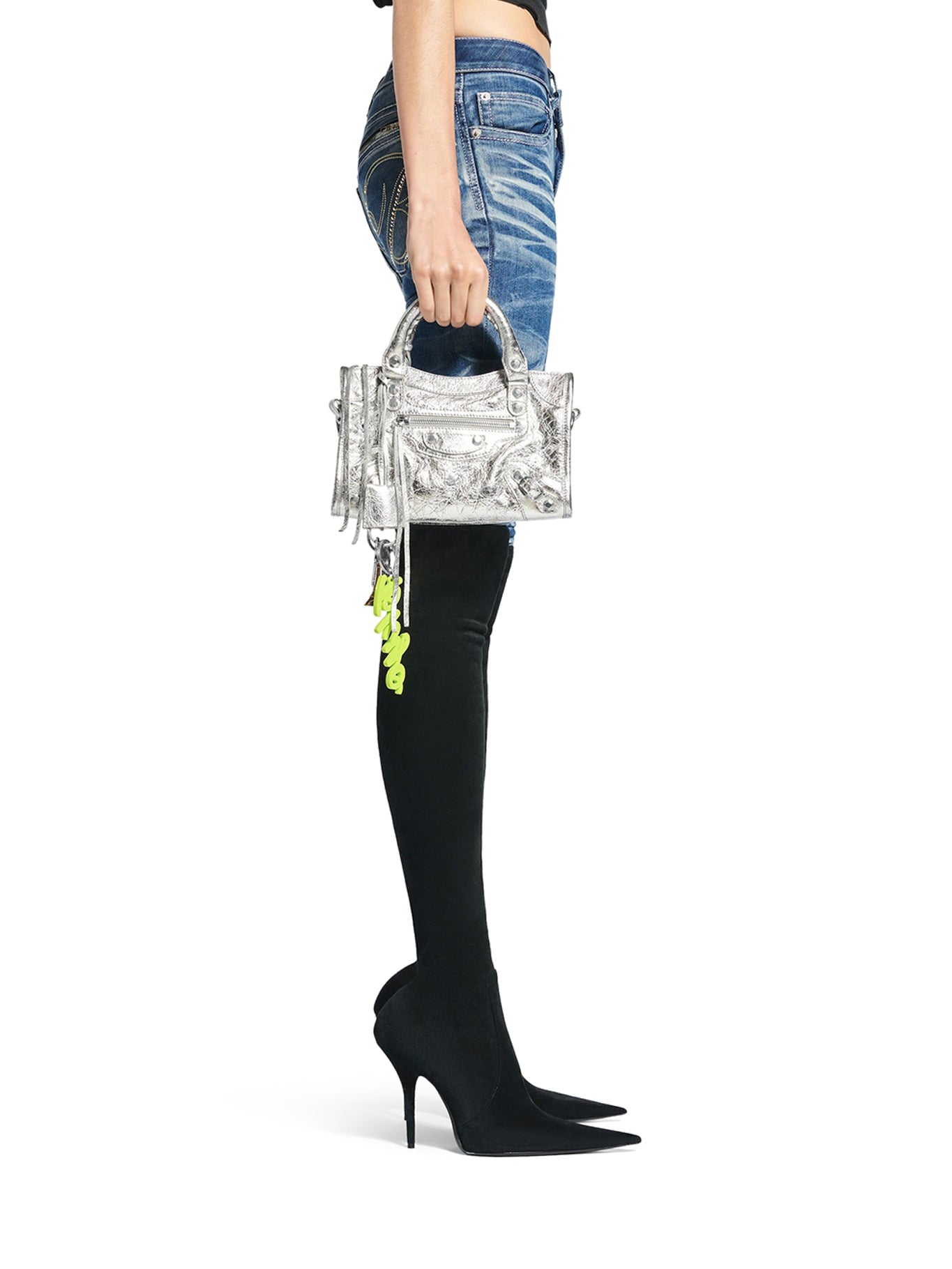 LE CITY MINI Women's Silver Crossbody Bag - Stylish & Lightweight Purse for Everyday Use, Work, and Night Out