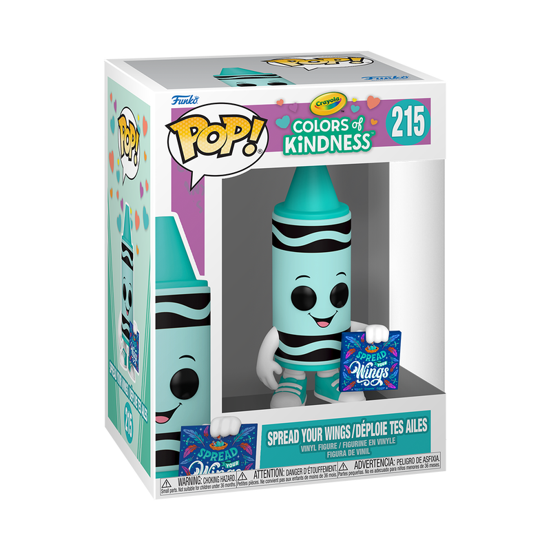 Funko Pop! Vinyl Figure - Spread Your Wings Colors of Kindness #215 with Protector Case | Collectible Toy for Disney Fans, Gift Idea for Kids & Adults | Perfect for Display, Shelf Decor, and Pop Culture Collections