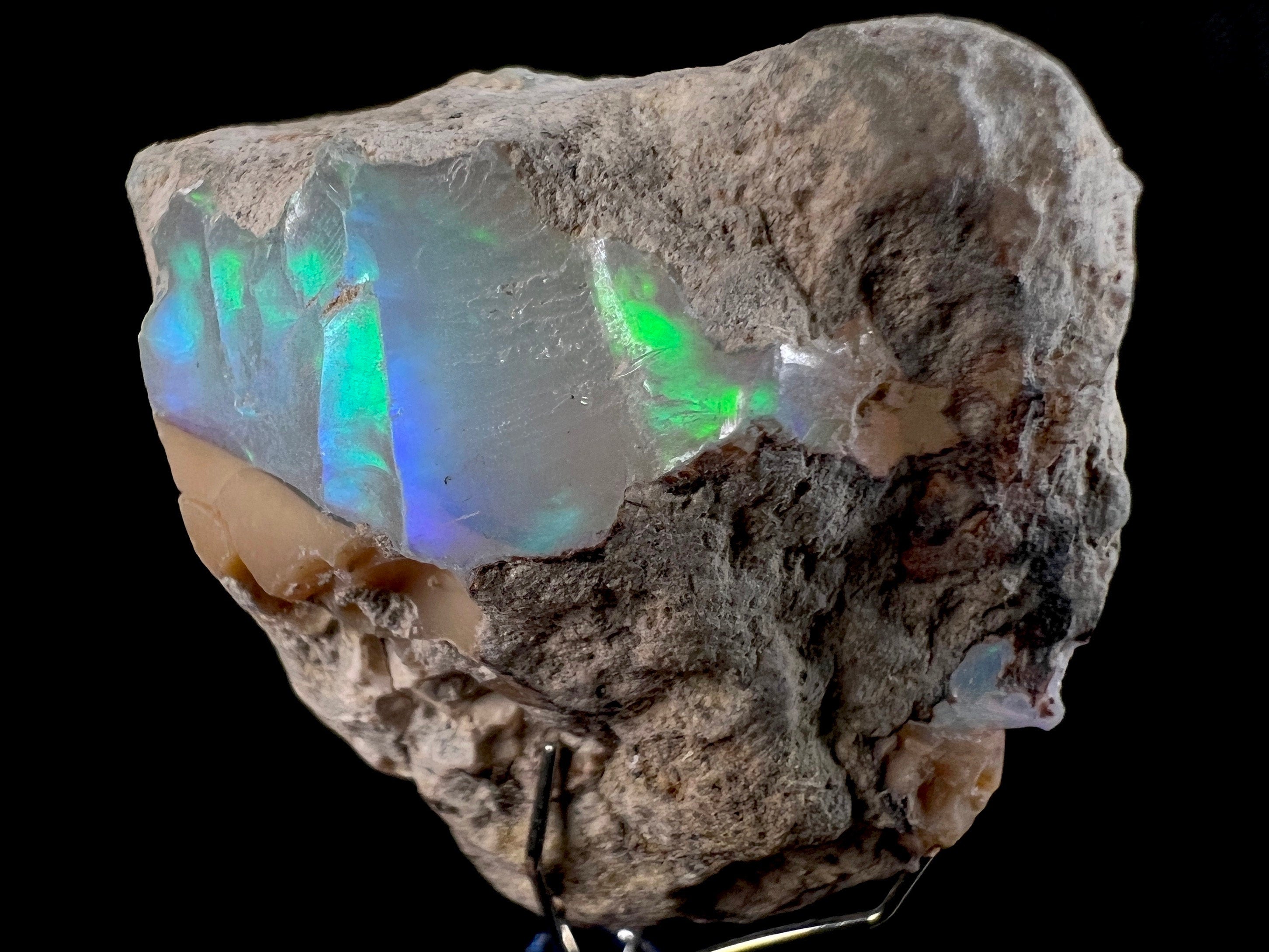 Premium 4A Welo Opal Raw Crystal - Certified Cutting Grade Opal Gemstone for Jewelry Making | Natural Ethiopian Opal for Rings, Necklaces & DIY Craft Projects