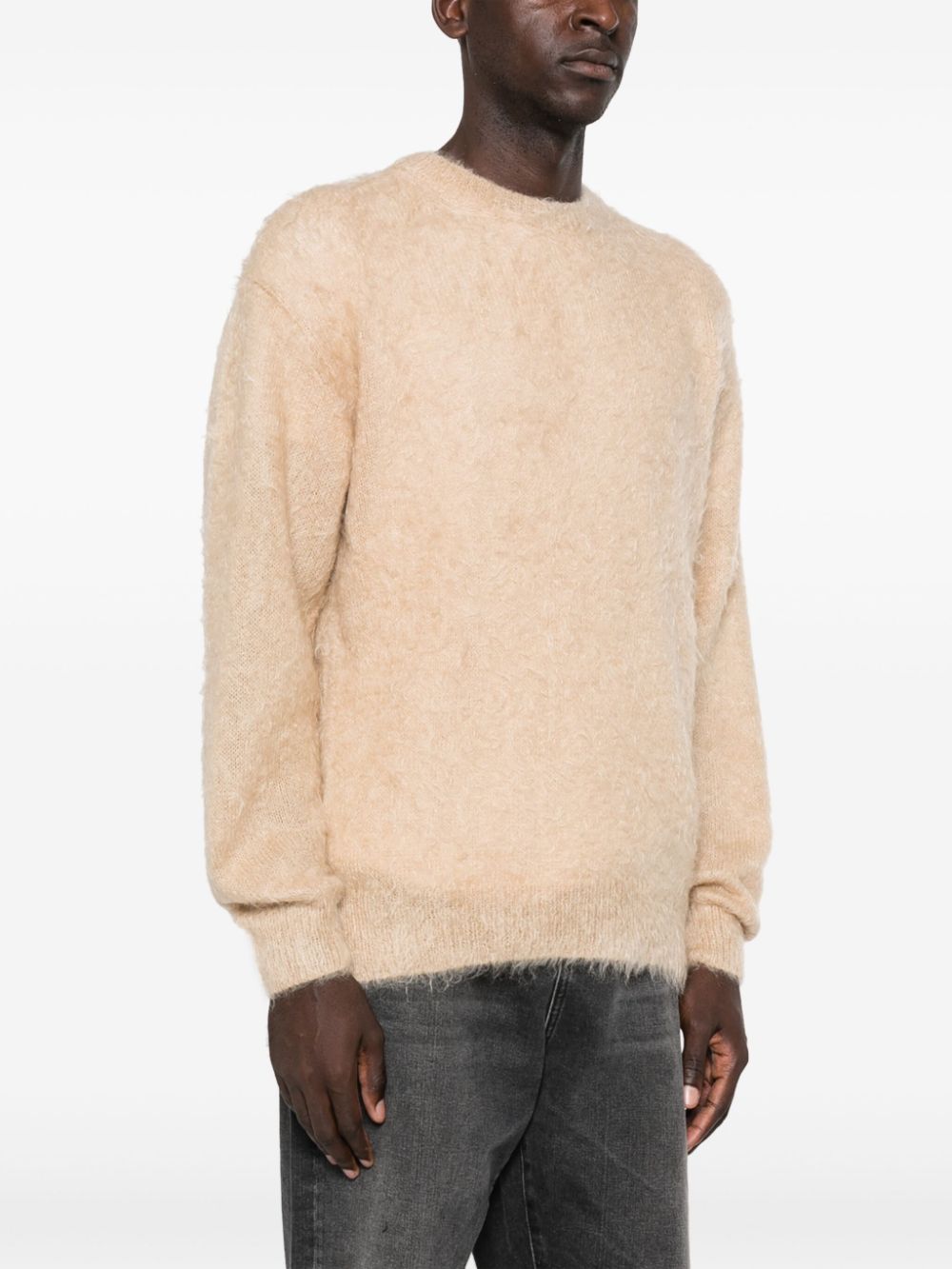 AURALEE Women's Beige Cashmere Sweater - Soft & Cozy Knit Pullover for Fall & Winter | Perfect for Casual Outfits, Office Wear & Holiday Gatherings