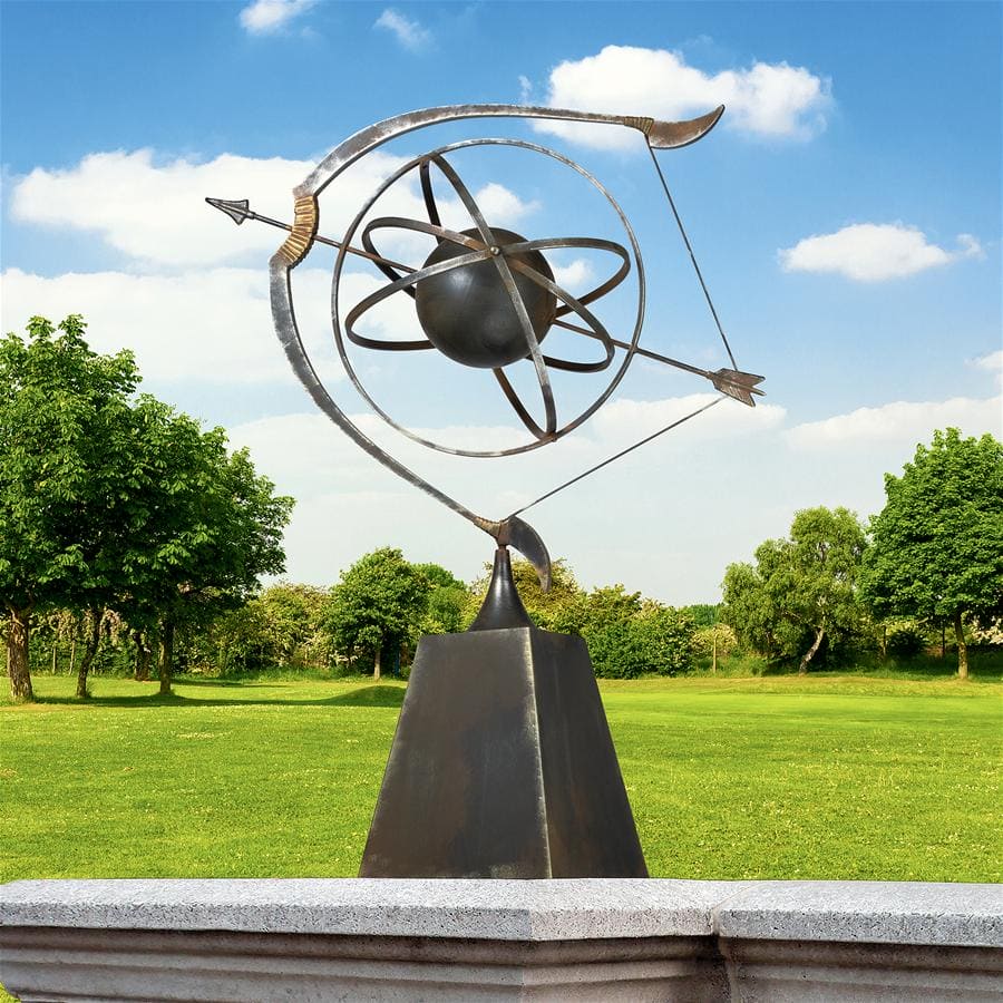 Design Toscano Decorative Metal Celestial Garden Armillary Sphere - Elegant Outdoor Astronomy Decor for Patio, Garden, and Backyard