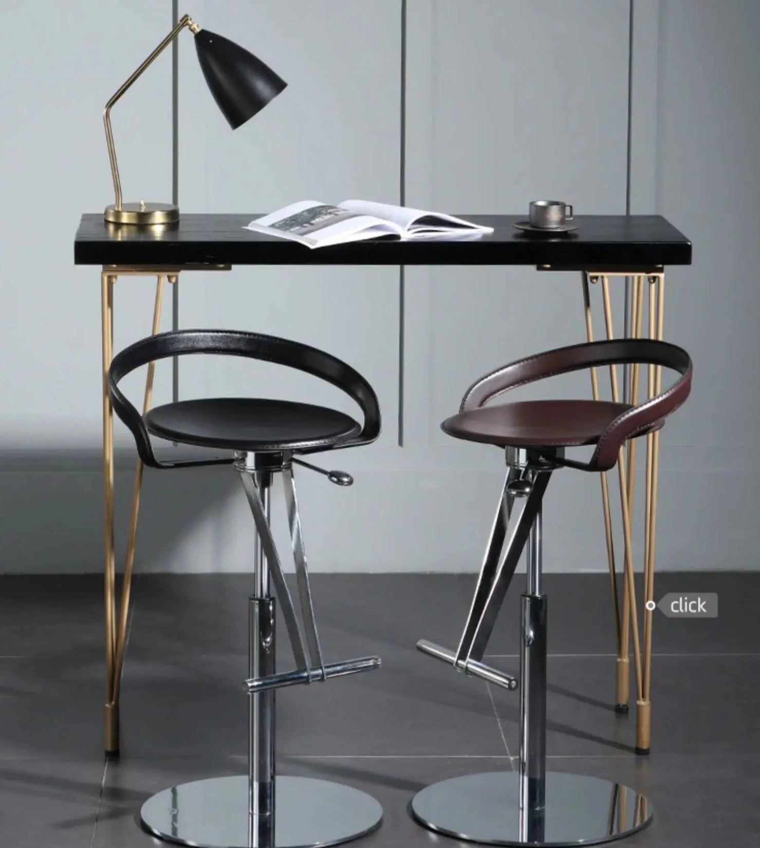 Ergonomic Bar Stool for Kitchen Island - Adjustable Height Counter Chair with Back Support - Perfect for Dining, Entertaining & Home Bar Use