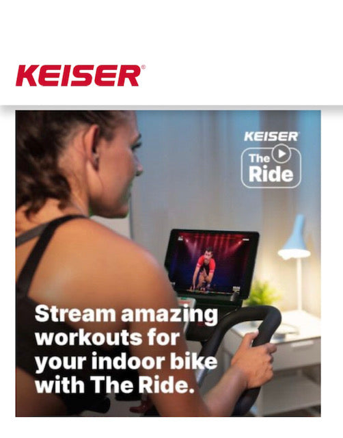 Keiser M3i Indoor Cycling Bike with Built-in Console & Bluetooth M Connect Display - Perfect for Home Gym, Cardio Workouts & Fitness Training