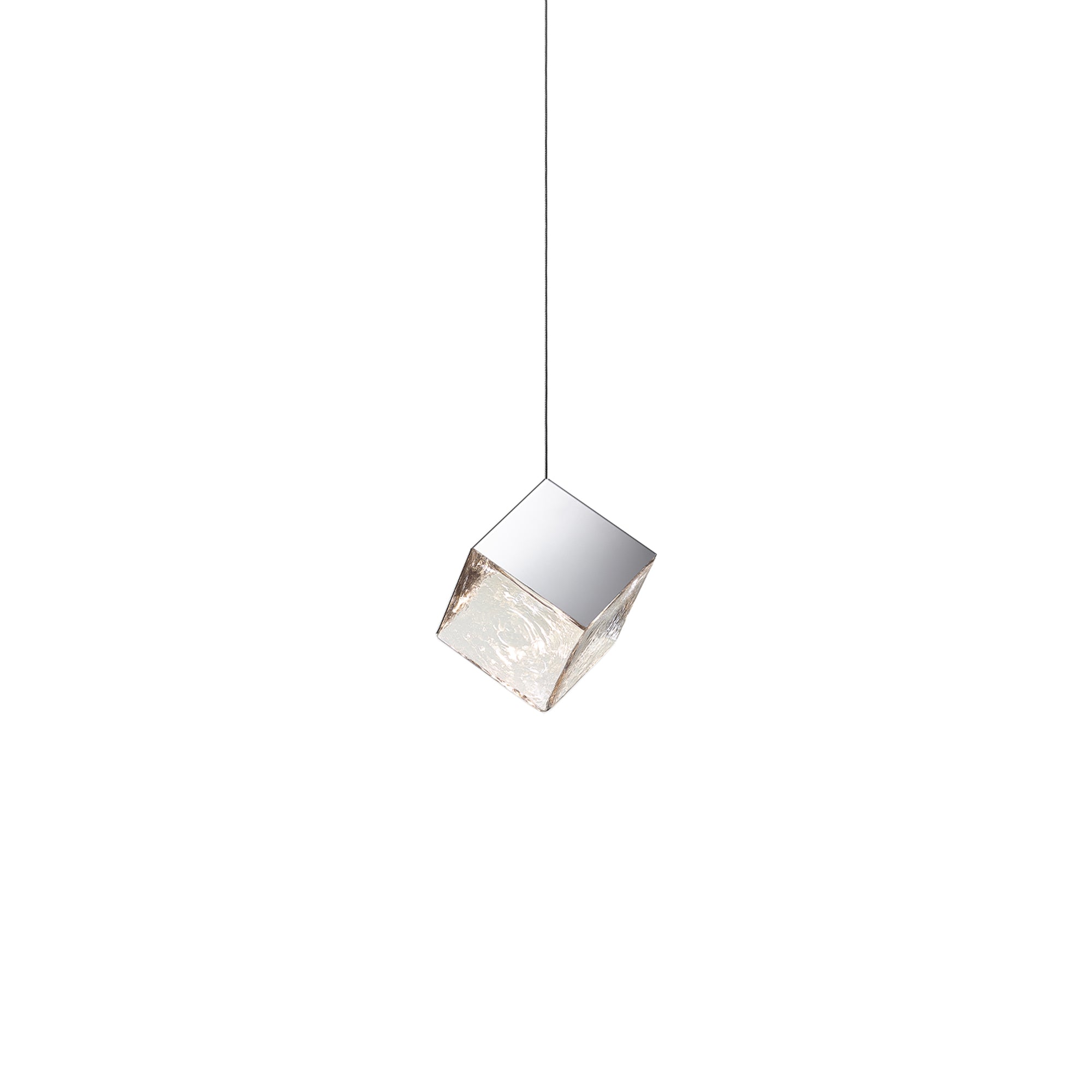 Modern Square Art Glass Chandelier - Elegant Ceiling Light Fixture for Dining Room, Living Room & Bedroom Decor | Energy Efficient LED Lighting for Home & Office