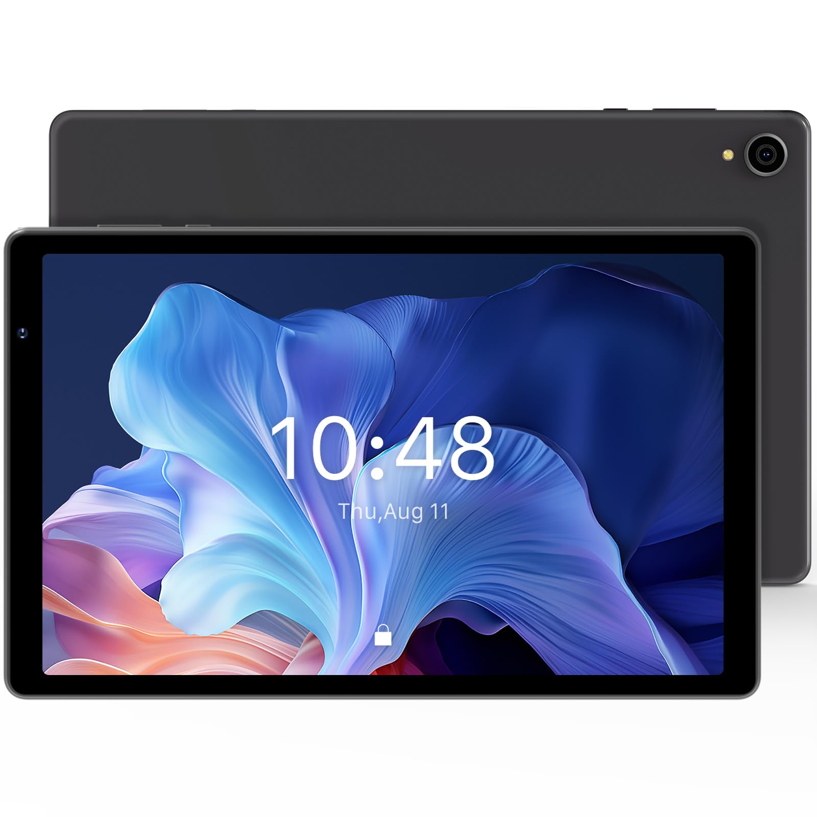 ApoloSign Android 13 Tablet 10.1 Inch - Octa-Core Processor, HD IPS Touchscreen, 8GB RAM + 1TB Storage, 8-Hour Battery, WiFi 6, Bluetooth 5.0, Dual Camera, GMS Certified - Perfect for Work, Study & Entertainment (Gray)
