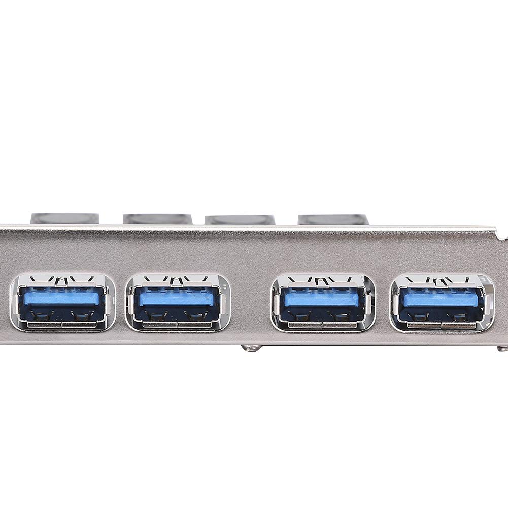 High-Speed 4-Port USB Expansion Card for PC - PCIe USB 3.0 Hub Adapter with Fast Data Transfer - Perfect for Gaming, VR, and External Storage Devices