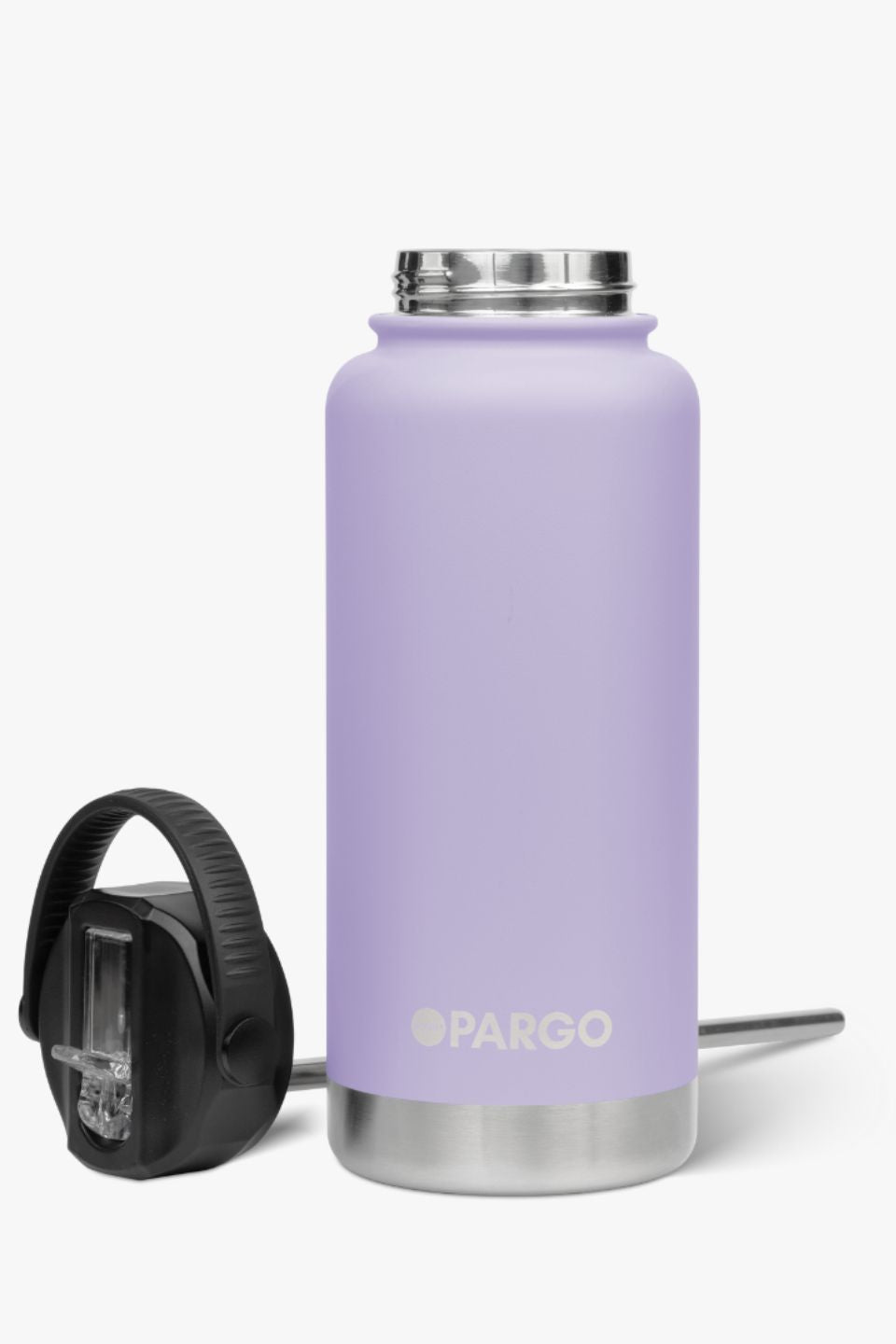 Insulated Stainless Steel Water Bottle 950ml with Straw Lid - Keeps Drinks Hot & Cold for 24 Hours - Perfect for Gym, Hiking, Office & Travel - Elegant Lilac Color
