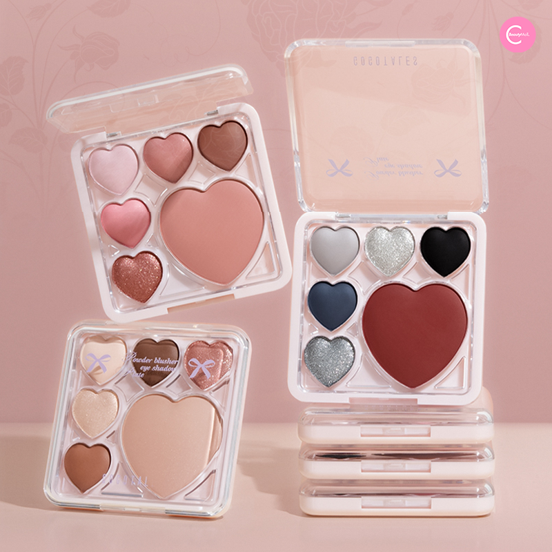 Gogotales Sweet Heart Eyeshadow Palette - 18 Highly Pigmented Matte & Shimmer Eyeshadows for Stunning Eye Makeup | Perfect for Date Night, Parties & Everyday Wear