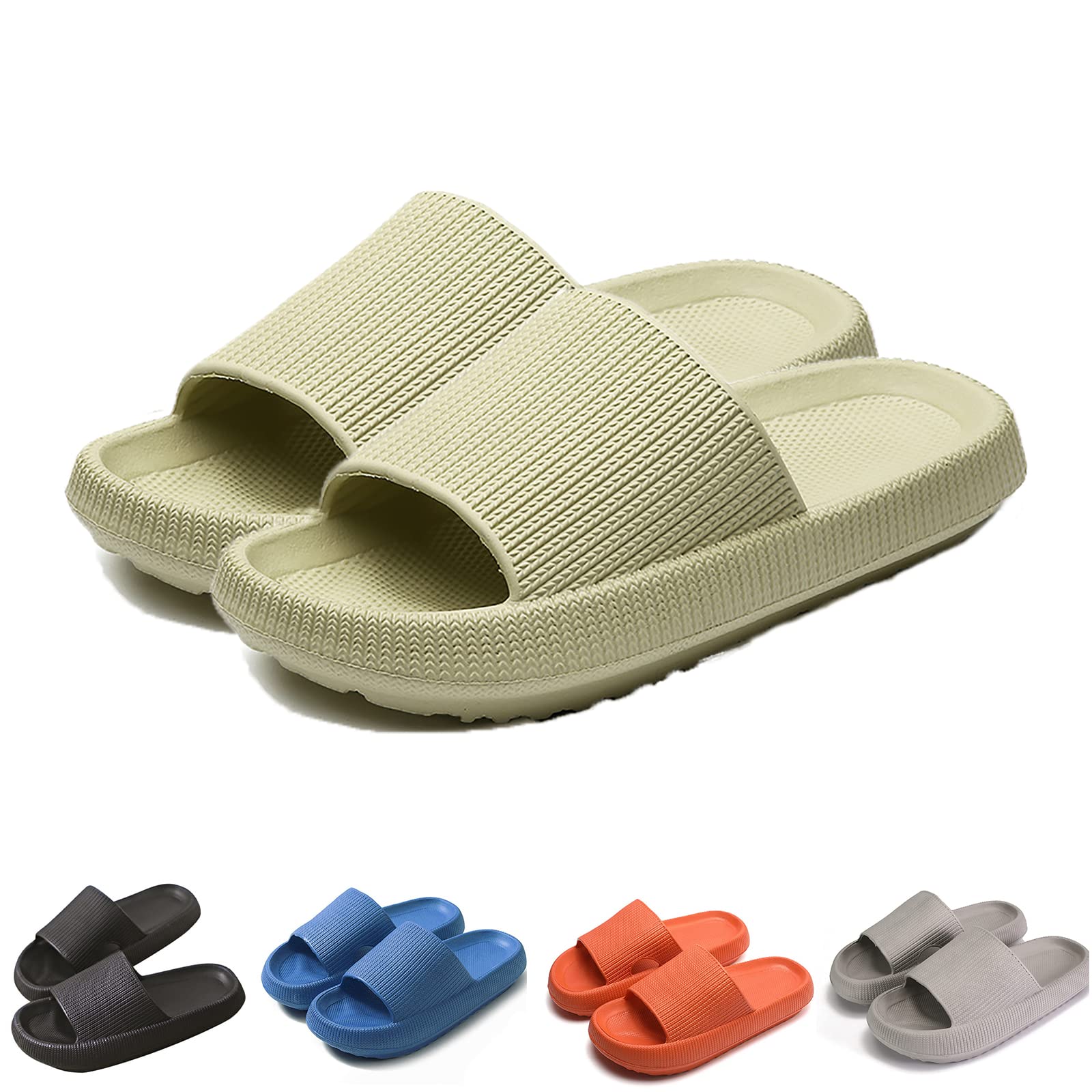 Original Cozislides Super Soft Non-Slip Home Slippers - Comfortable Indoor & Outdoor Fuzzy Slippers for Women & Men - Perfect for Lounge, Spa, Hotel, and Cold Floors