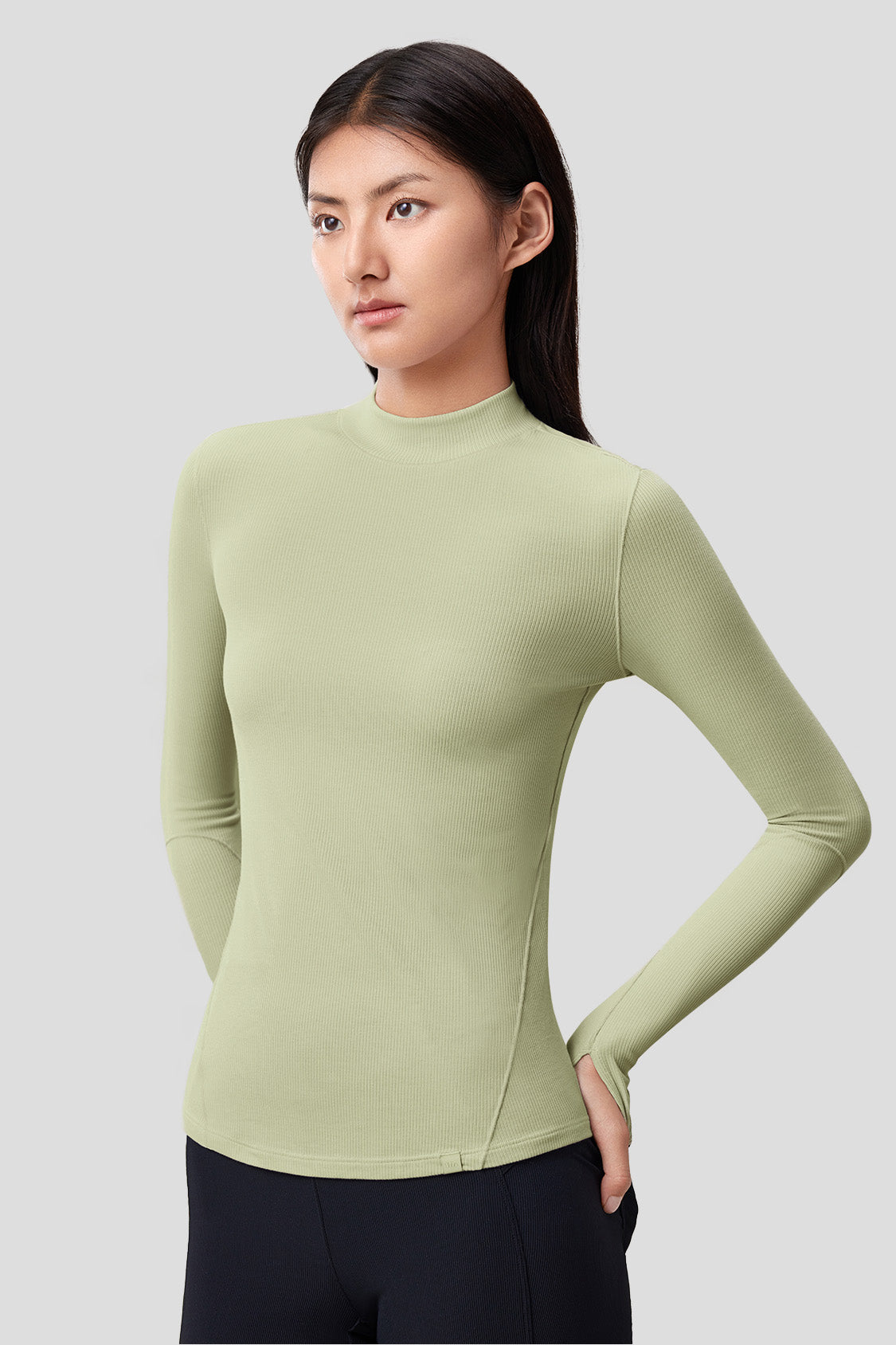 SoftShield Women's WarmCore Half Turtleneck Thermal Shirt - Cozy Winter Layering for Outdoor Activities & Casual Wear