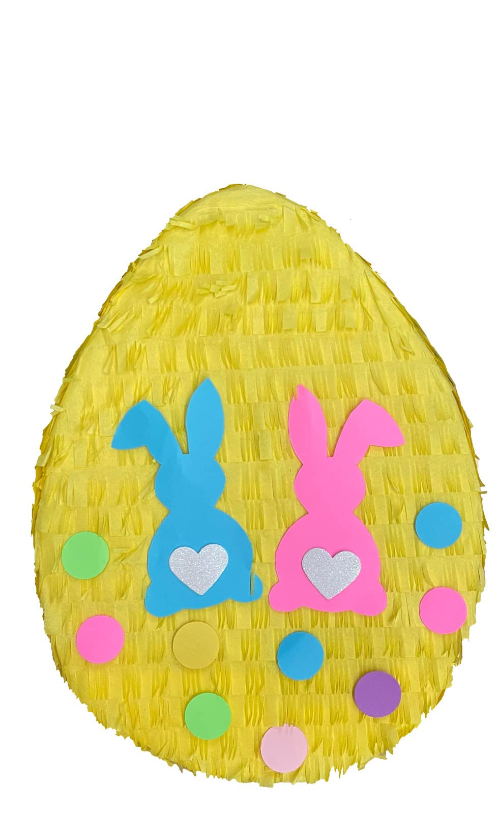 APINATA4U 2-D Easter Egg Pinata for Gender Reveal Party - Pink or Blue Bunny Design - Perfect for Baby Showers & Easter Celebrations