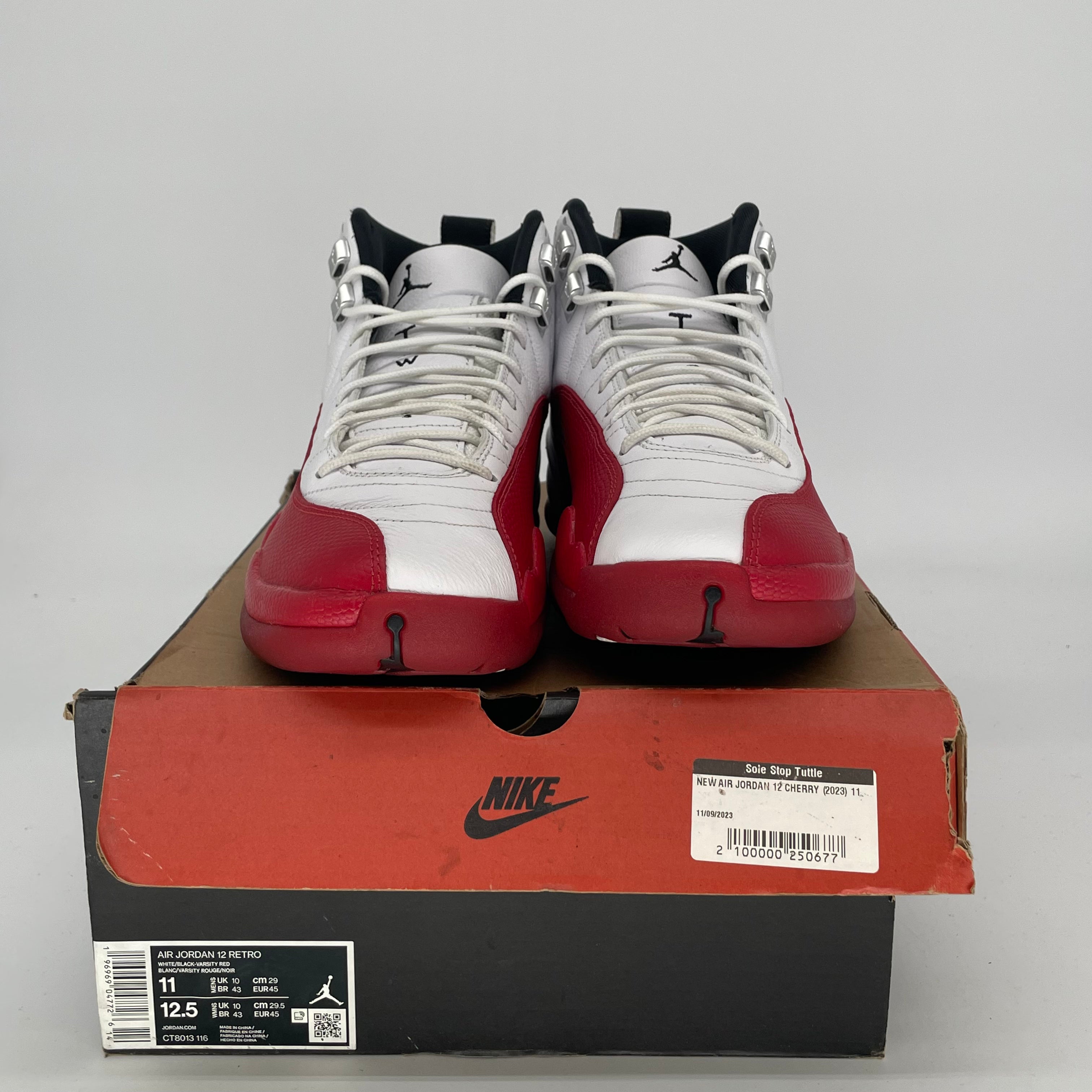 Original Title: AIR JORDAN 12 CHERRY SIZE 11/12.5W CT8013 116   Optimized Title: Air Jordan 12 Retro 