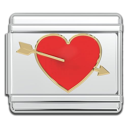Heart - Red with Gold Arrow