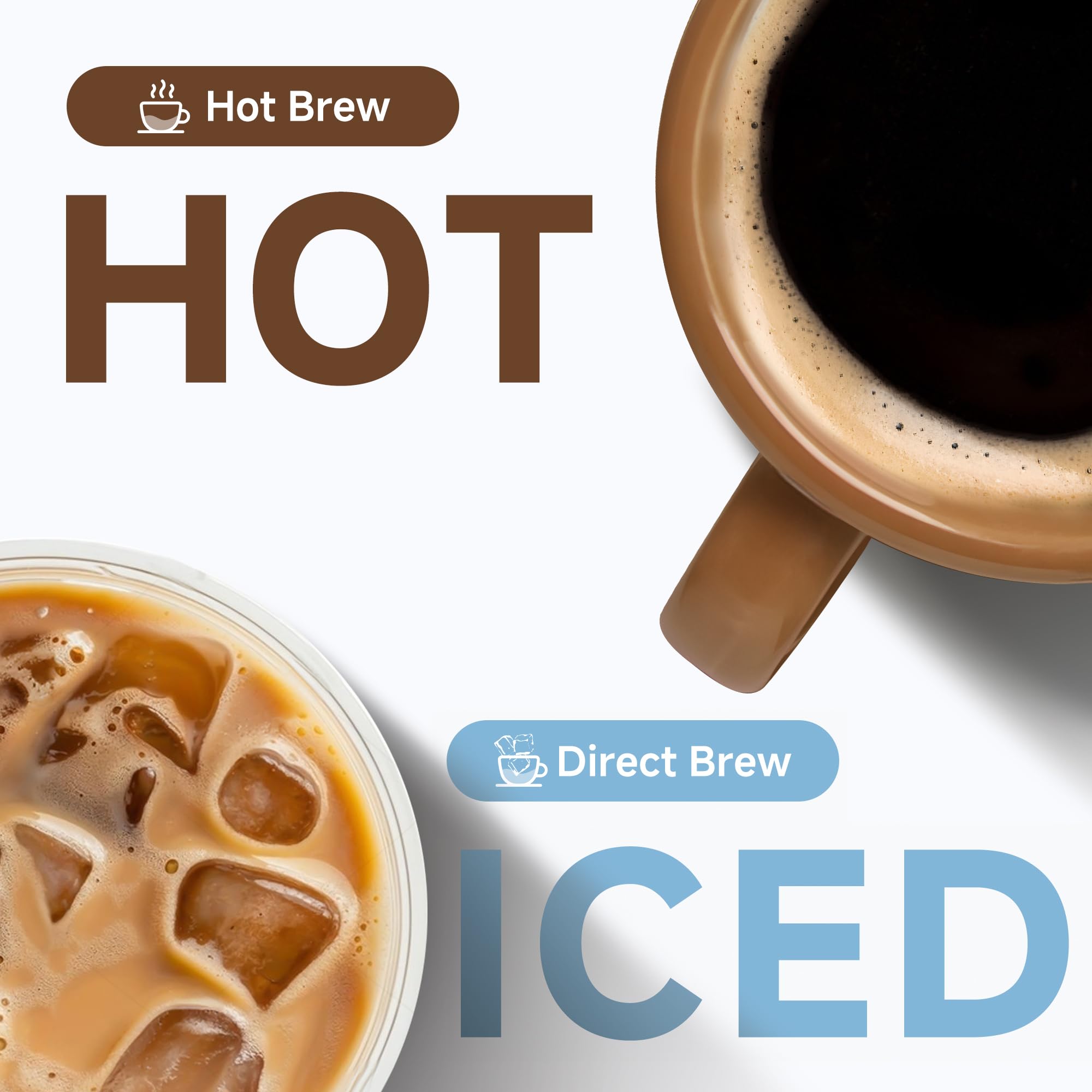 HiBREW H1B 6-in-1 Coffee Pod Machine | 19 Bar Espresso Maker for K-Cup, Nespresso & DG Pods | Brews Hot & Iced Coffee | Perfect for Home, Office & Small Spaces (Black)