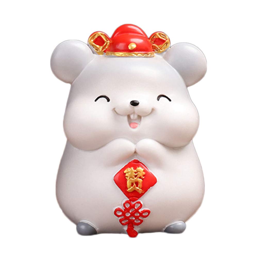 BESPORTBLE Adorable Mouse Coin Bank - Money Saving Pot & Coin Storage Container for Home & Office | 2020 Chinese Zodiac Rat Figure | Perfect for Living Room Decor, Kids Savings & Gift Giving