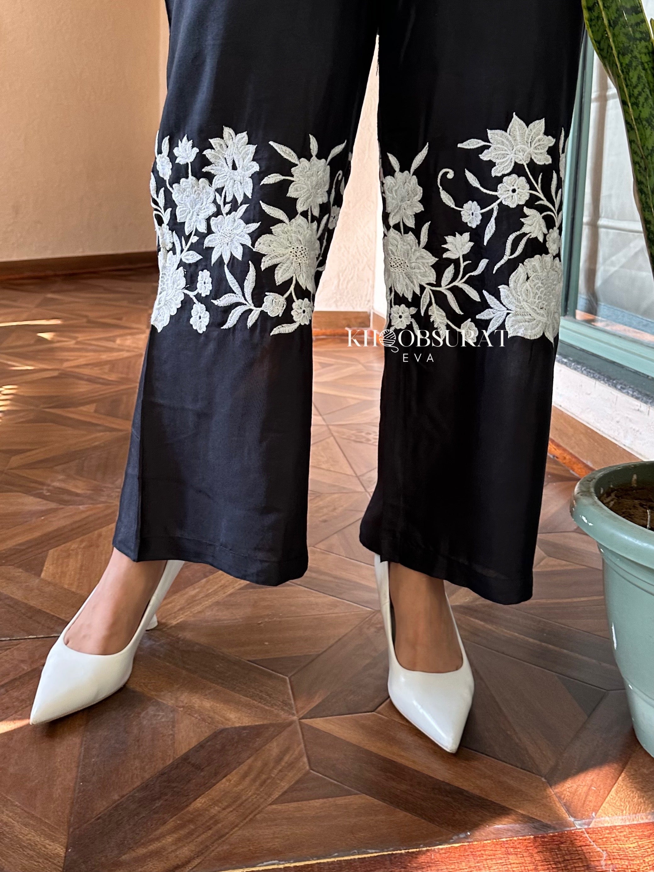 Evaki Black Festive Co-ord Set for Women - Stylish Matching Outfit for Parties, Holidays & Special Occasions