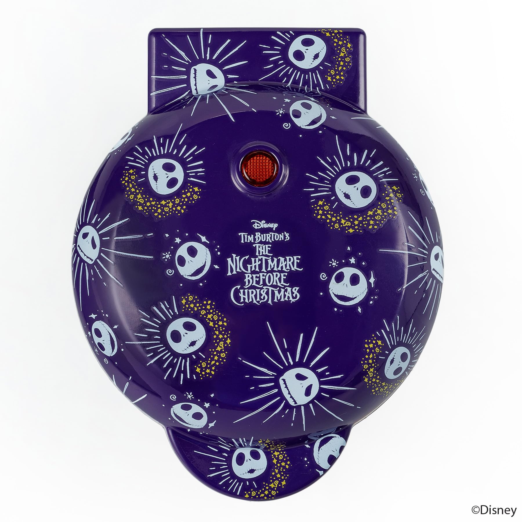 Uncanny Brands Nightmare Before Christmas Jack Skellington Mini Waffle Maker - 2-Slice Non-Stick Waffle Iron for Kids & Adults - Perfect for Breakfast, Halloween Parties & Disney Themed Events