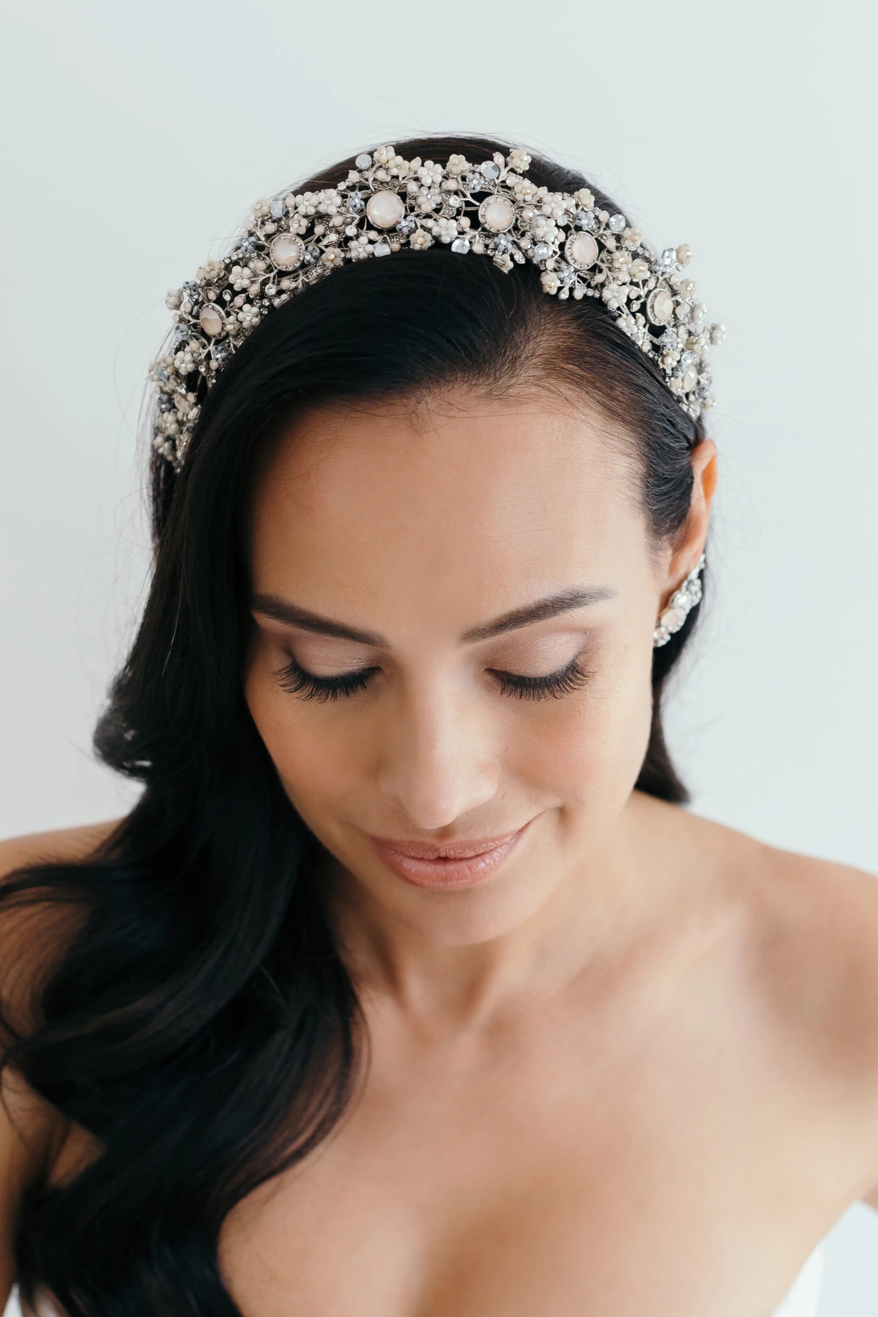Eve Crown - Elegant Floral Hair Clip for Women & Girls | Perfect for Weddings, Parties & Special Occasions