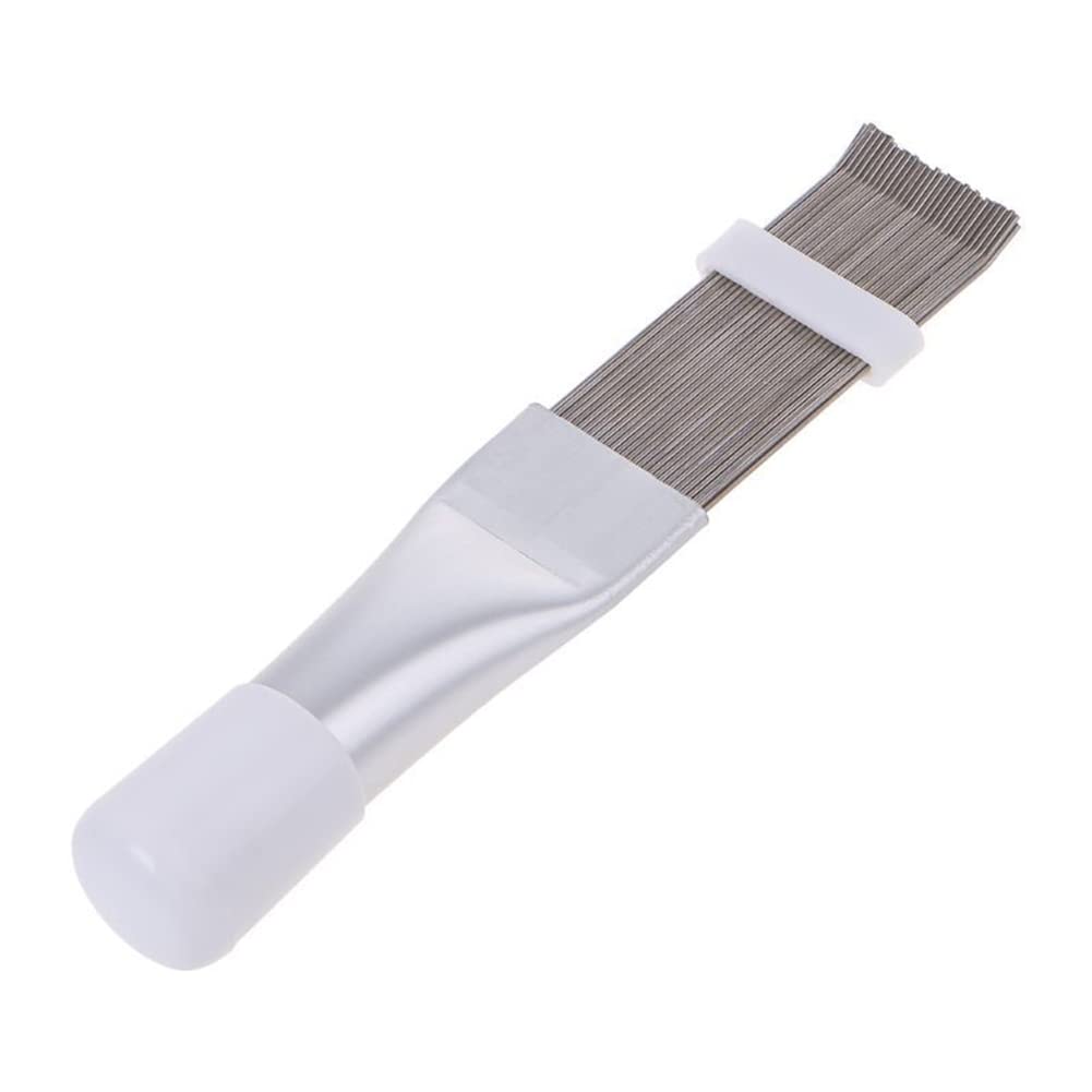 Stainless Steel AC Condenser Fin Cleaning Brush - Heavy Duty Coil Condenser Brush for Air Conditioner Maintenance & Repair | Perfect for HVAC, Refrigerator & Home Cooling System Cleaning
