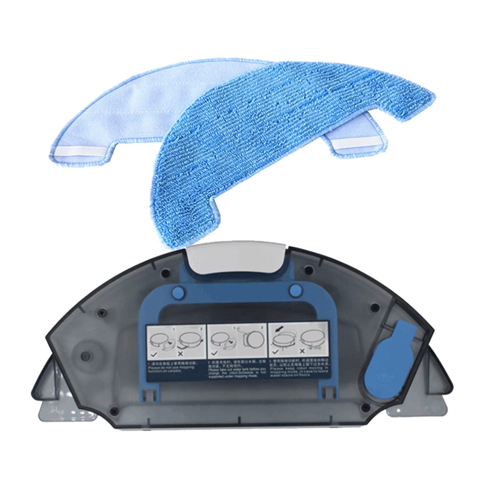 OSOJI 990 950 870 Compatible Vacuum Cleaner Parts - Replacement Water Tank & Mop Cloth for Robot Vacuum Cleaner | Perfect for Kitchen Cleaning & Hard Floor Maintenance