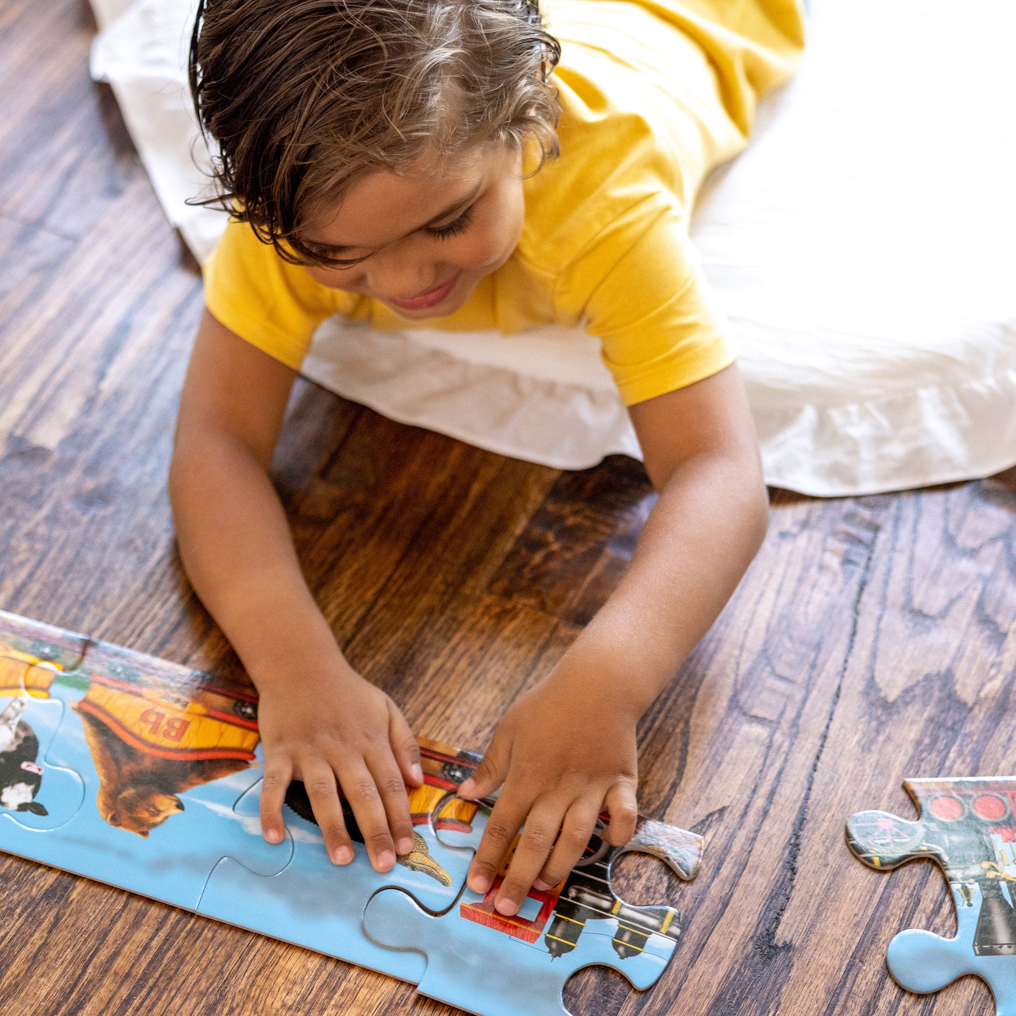 Alphabet Train Floor Puzzle - 28 Piece Educational Toy for Kids | ABC Learning, Toddler Playroom & Preschool Classroom Activities