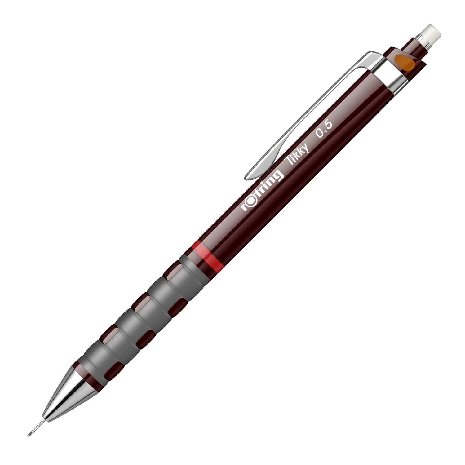Rotring Tikky 0.5mm Mechanical Pencil - Burgundy Red Drafting Pencil for Writing, Drawing & Sketching - Perfect for Students, Artists & Engineers (1904691)