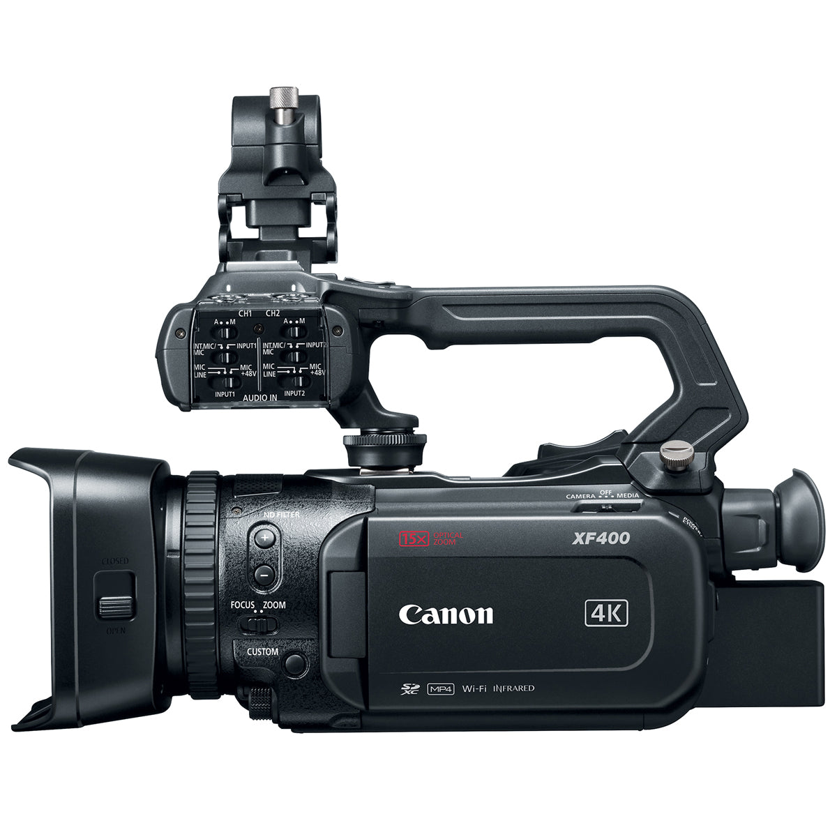 Canon XF400 4K Professional Camcorder - Ultra HD Video Recording for Filmmaking, Live Streaming & Broadcast