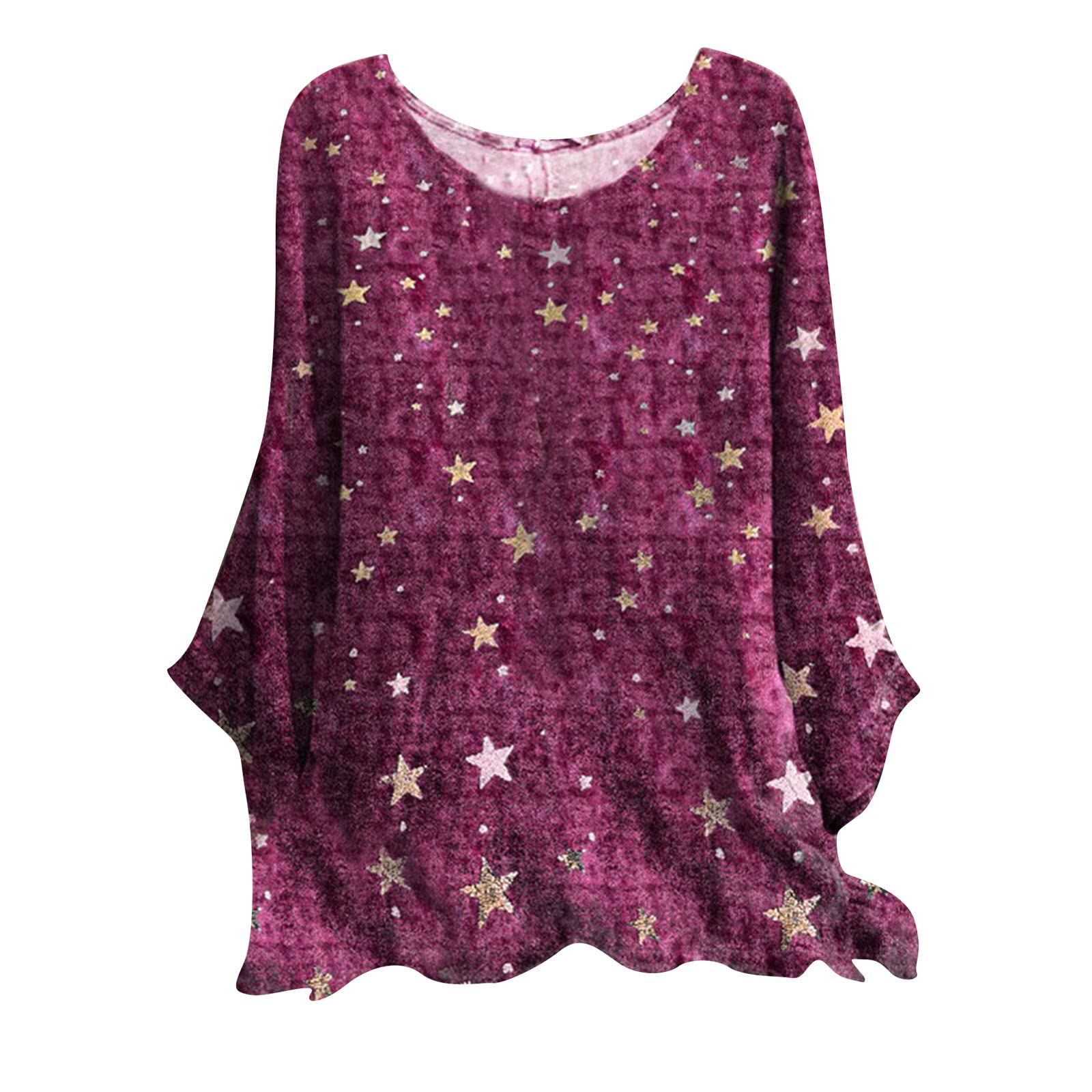 Plus Size Vintage Printed Summer Tops for Women - Loose Casual Short Sleeve Milk Silk Flowy T-Shirt Crew Neck Blouse - Perfect for Beach Outings, Vacations & Casual Wear