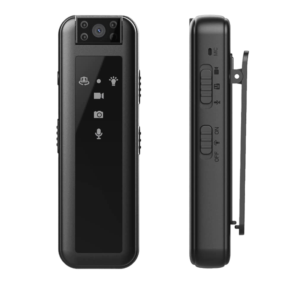 HCLZOE HD 1080P Infrared Night Vision Recorder Camera - Wearable Body Cam, Car DVR, Home Security & Pet Monitoring Camera for Outdoor Activities, Nighttime Surveillance, and Evidence Recording